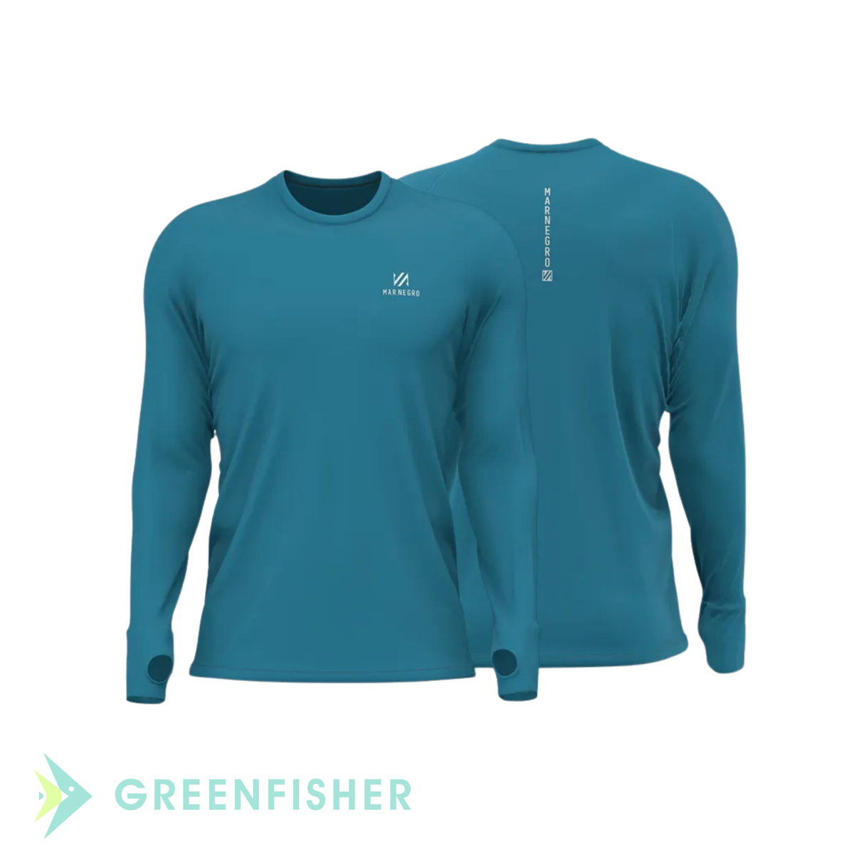 CAMISETA POLIAMIDA BASICA - PETROLEO MASCULINA / MAR NEGRO