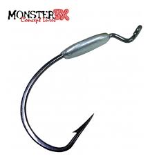 ANZOL OFFSET EWG LASTREADO 8/0 - 3 UNIDADES / MONSTER 3X