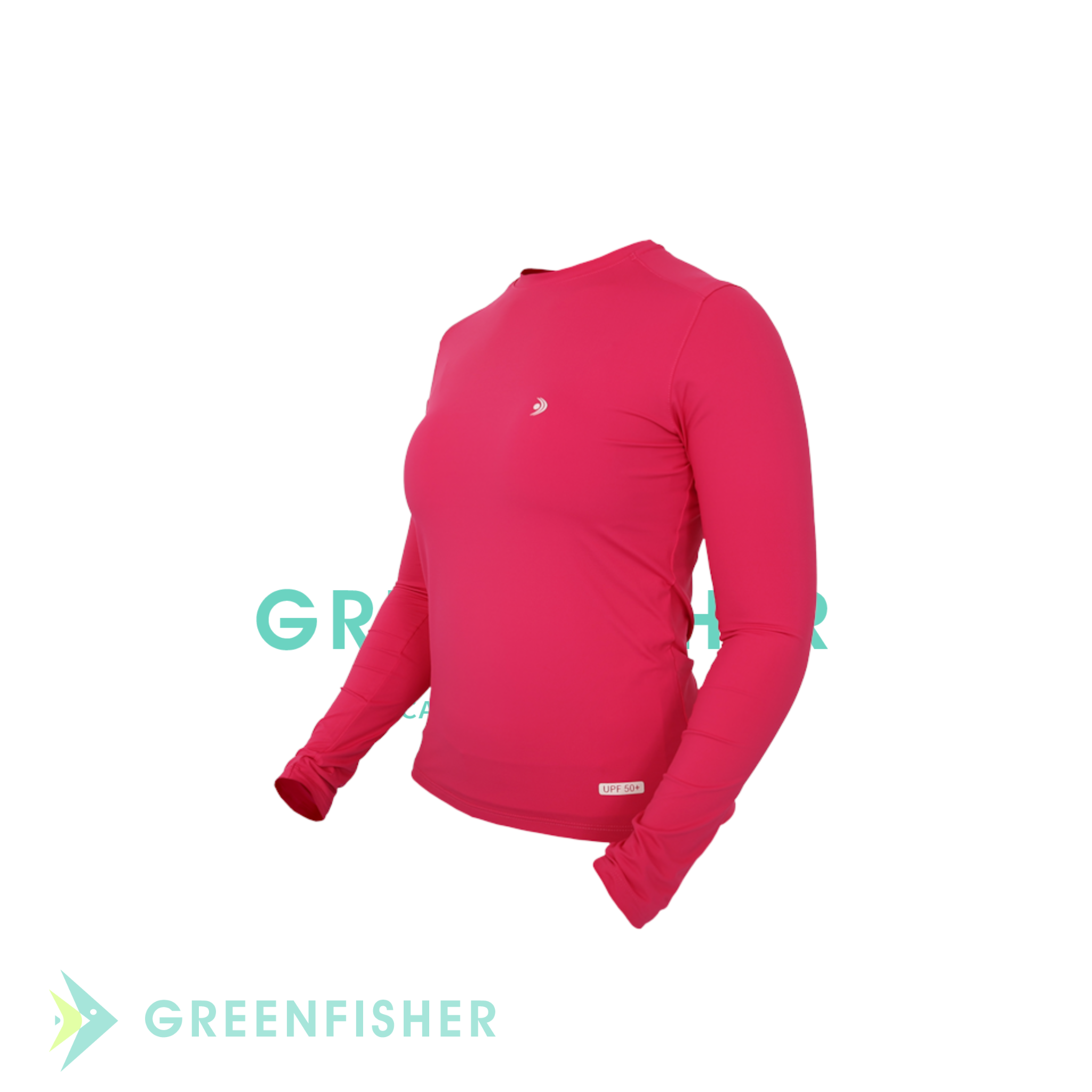 CAMISETA FEMININA BASICA UPF50+ PINK / FISHING CO