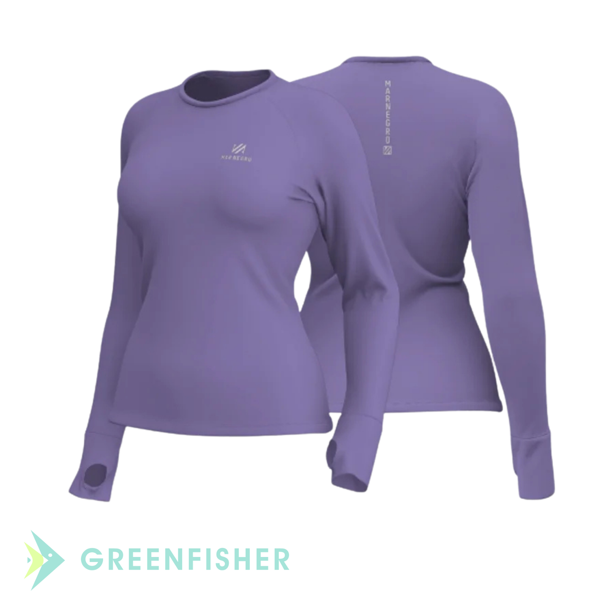 CAMISETA SLIM POLIAMIDA - VIOLETA FEMININA / MAR NEGRO