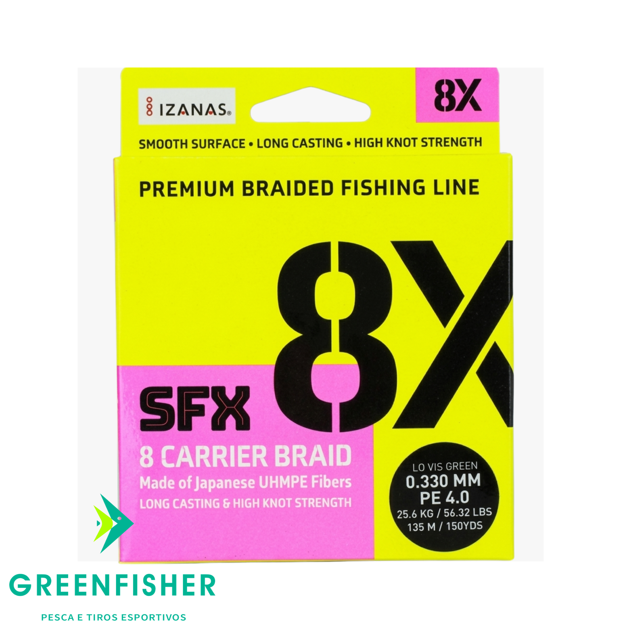 LINHA MULTIFILAMENTO SFX 8X GREEN - 270M / RAPALA