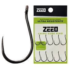 ANZOL ZEEO CHINU SURE SEM FARPA N8 BLACK C/10PC / MARURI
