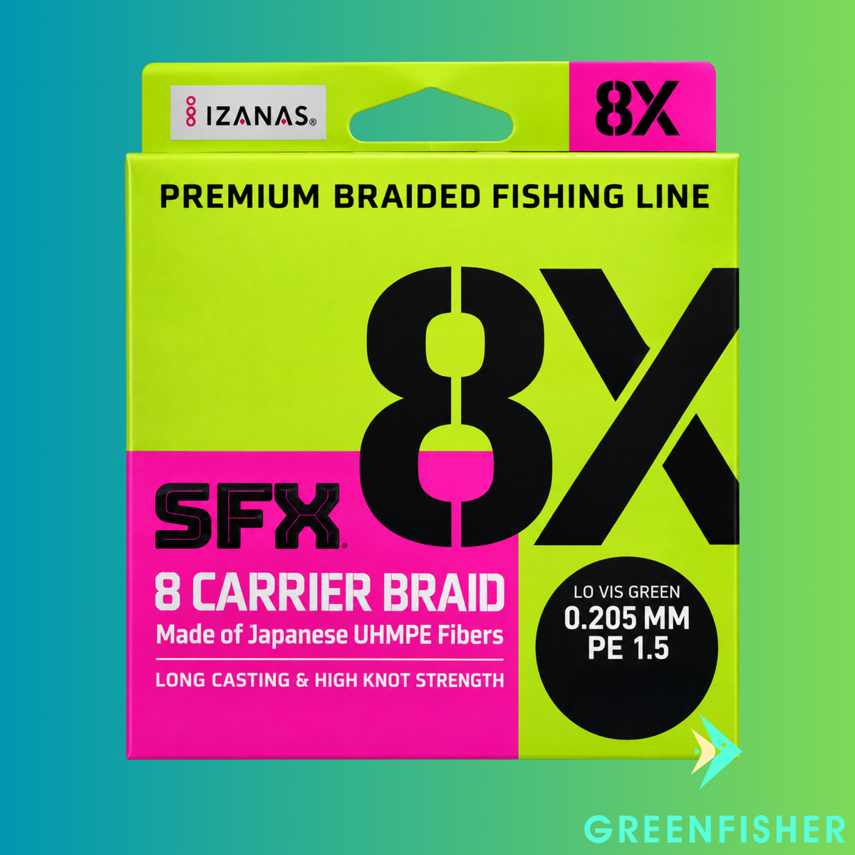 LINHA MULTI SFX 8X GREEN - 270M / RAPALA