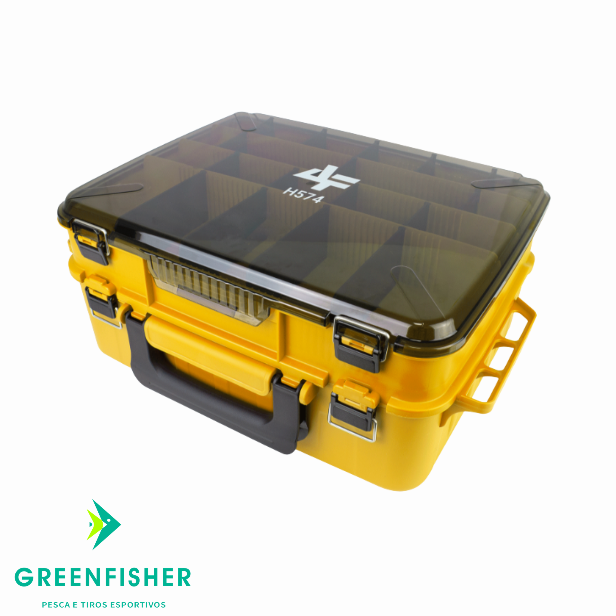 CAIXA PLASTICA H574 YELLOW / ALBATROZ FISHING