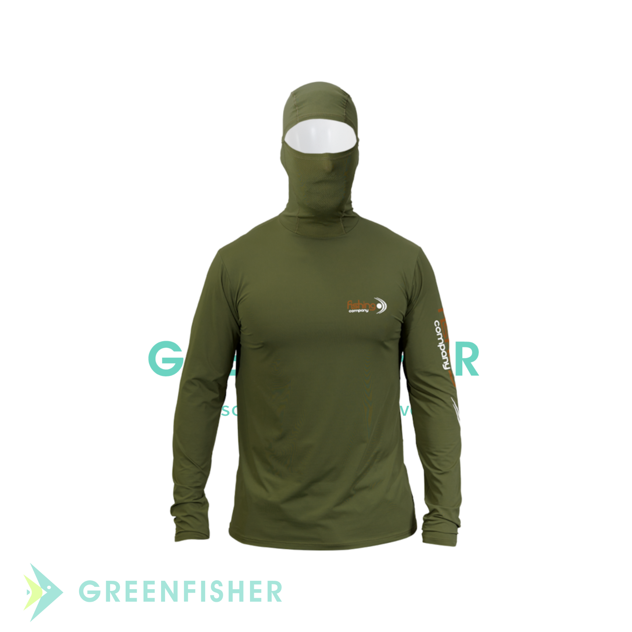 CAMISETA MASCULINA NINJA UPF 50+ MILITAR / FISHING CO