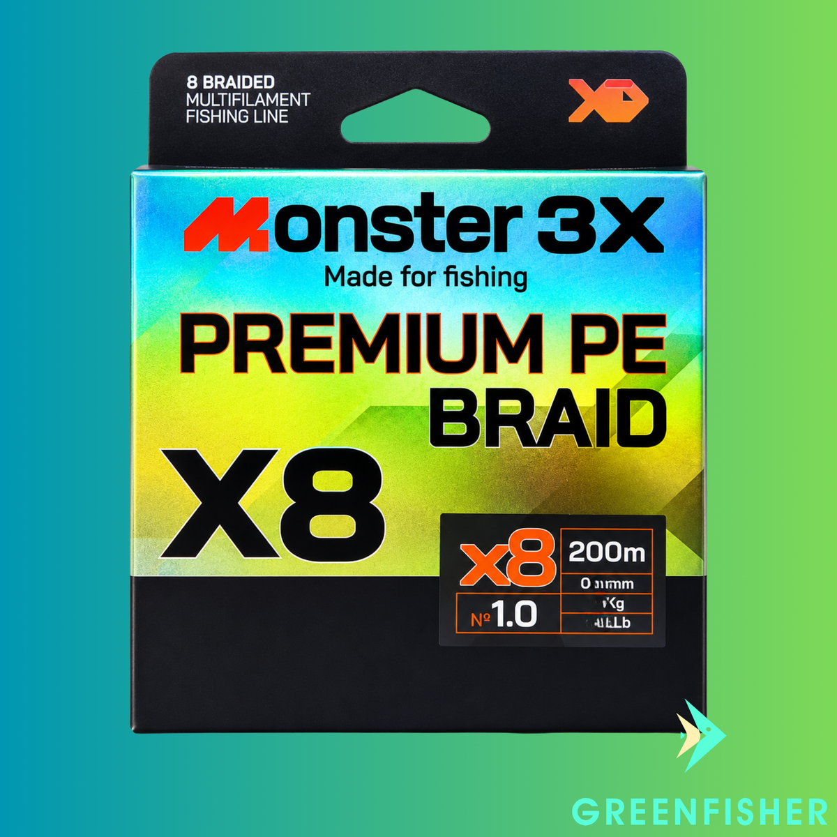 LINHA MULTIFILAMENTO PREMIUM PE - 200M X8 / MONSTER 3X