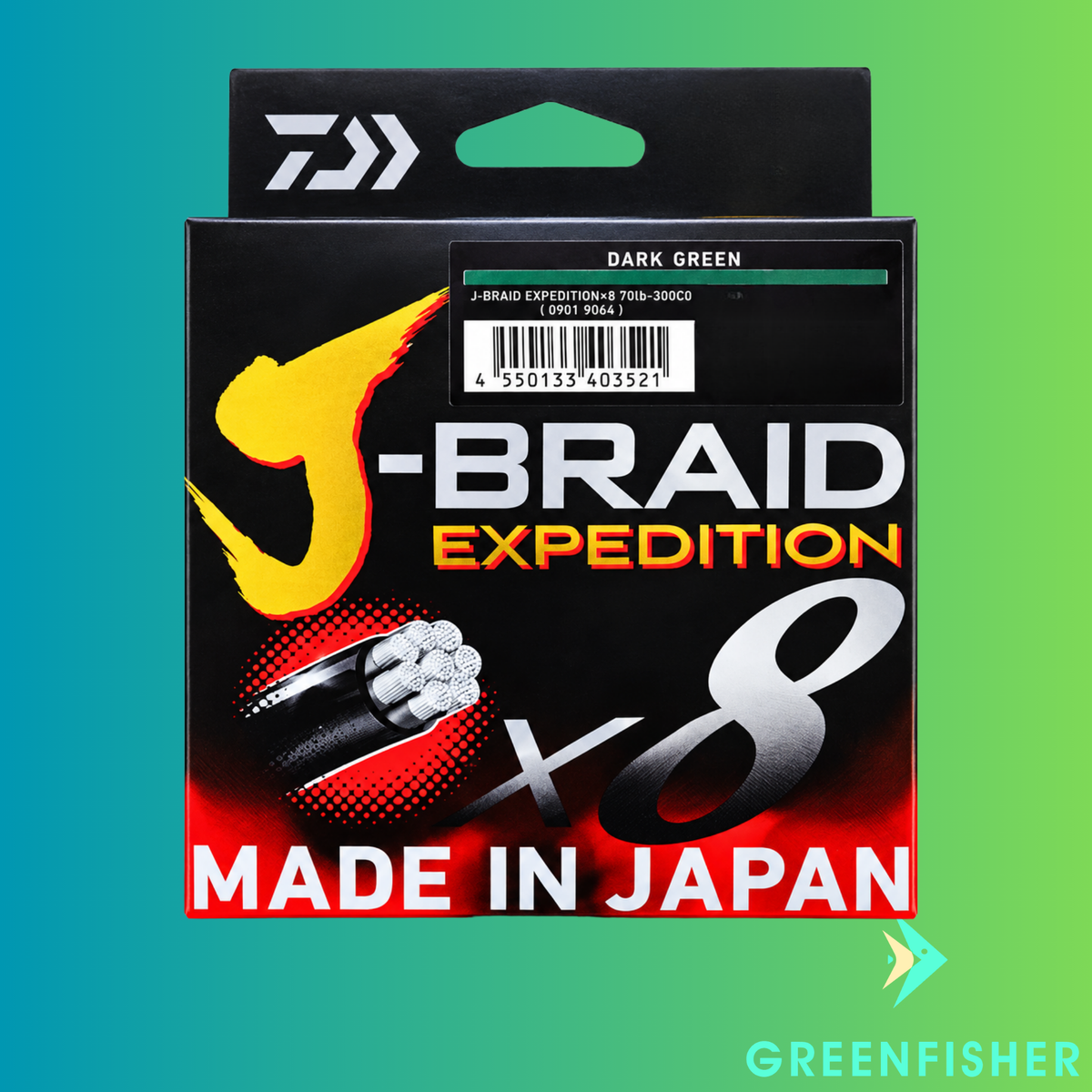 LINHA J-BRAID EXP.EDITION X8 MULTIFILAMENTO - 300M / DAIWA