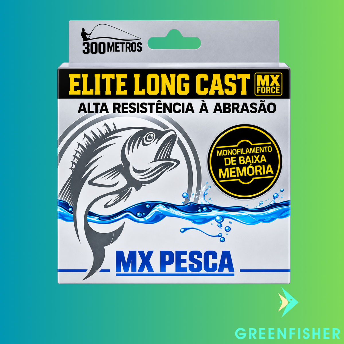 LINHA MONOFILAMENTO ELITE LONG CAST - 300MT / MX PESCA