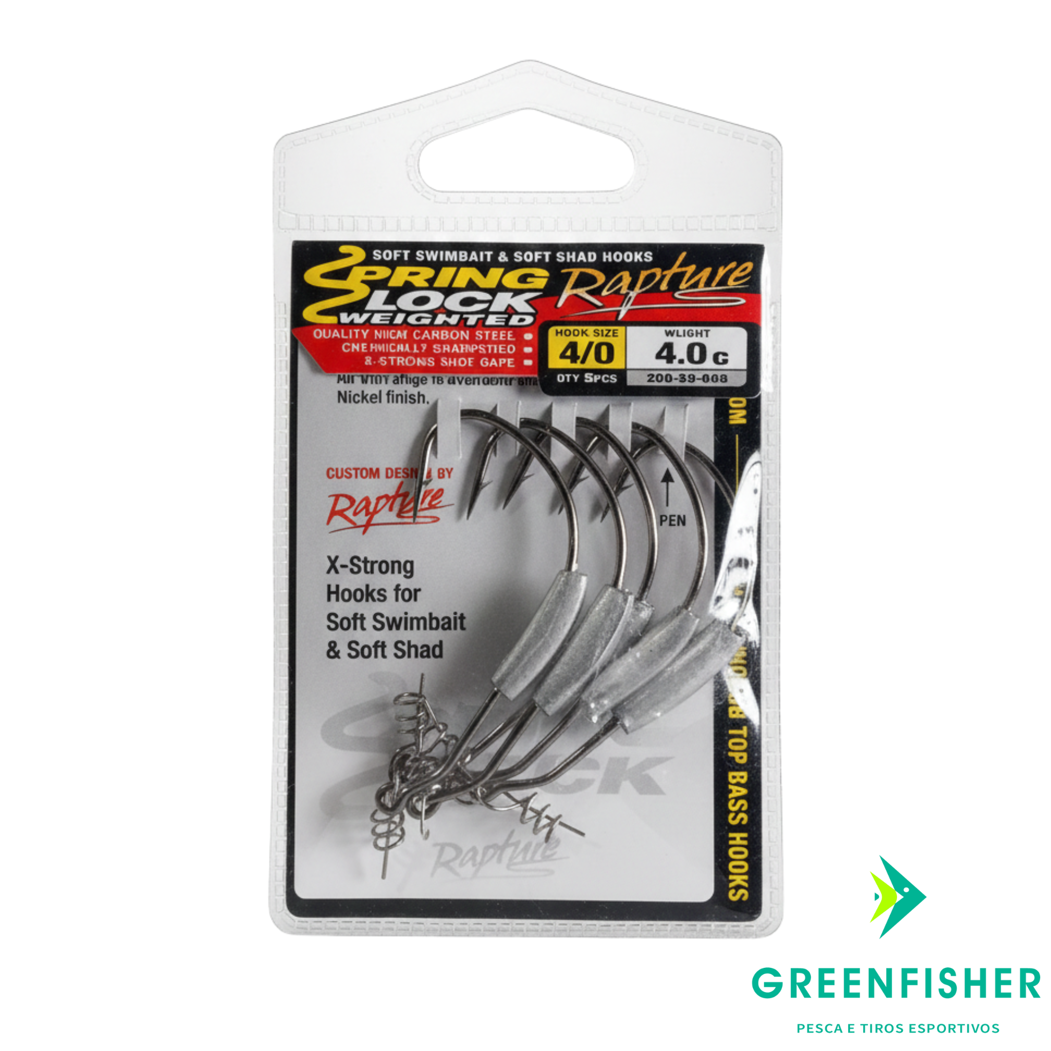 ANZOL EWG LASTREADO C/MOLA / RAPTURE