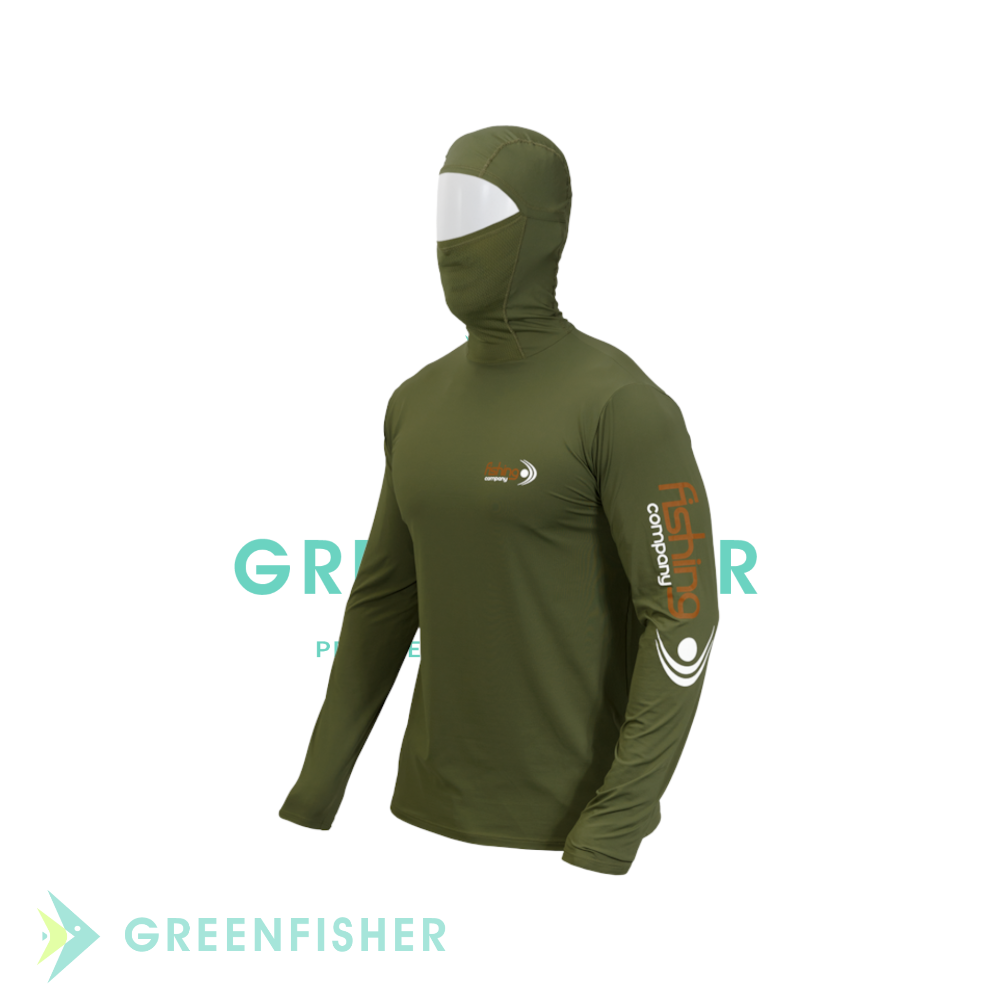 CAMISETA MASCULINA NINJA UPF 50+ MILITAR / FISHING CO