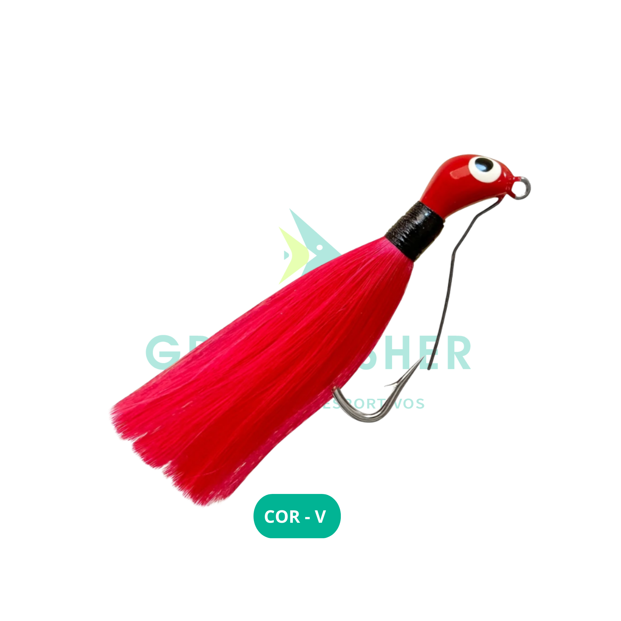 JIG ANTIENROSCO 8G - COR VERMELHO / LORI