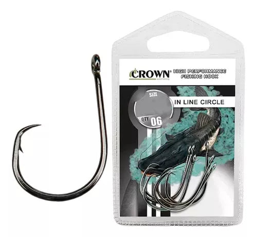 ANZOL IN LINE CIRCLE BLACK N7/0 C/06UN / CROWN
