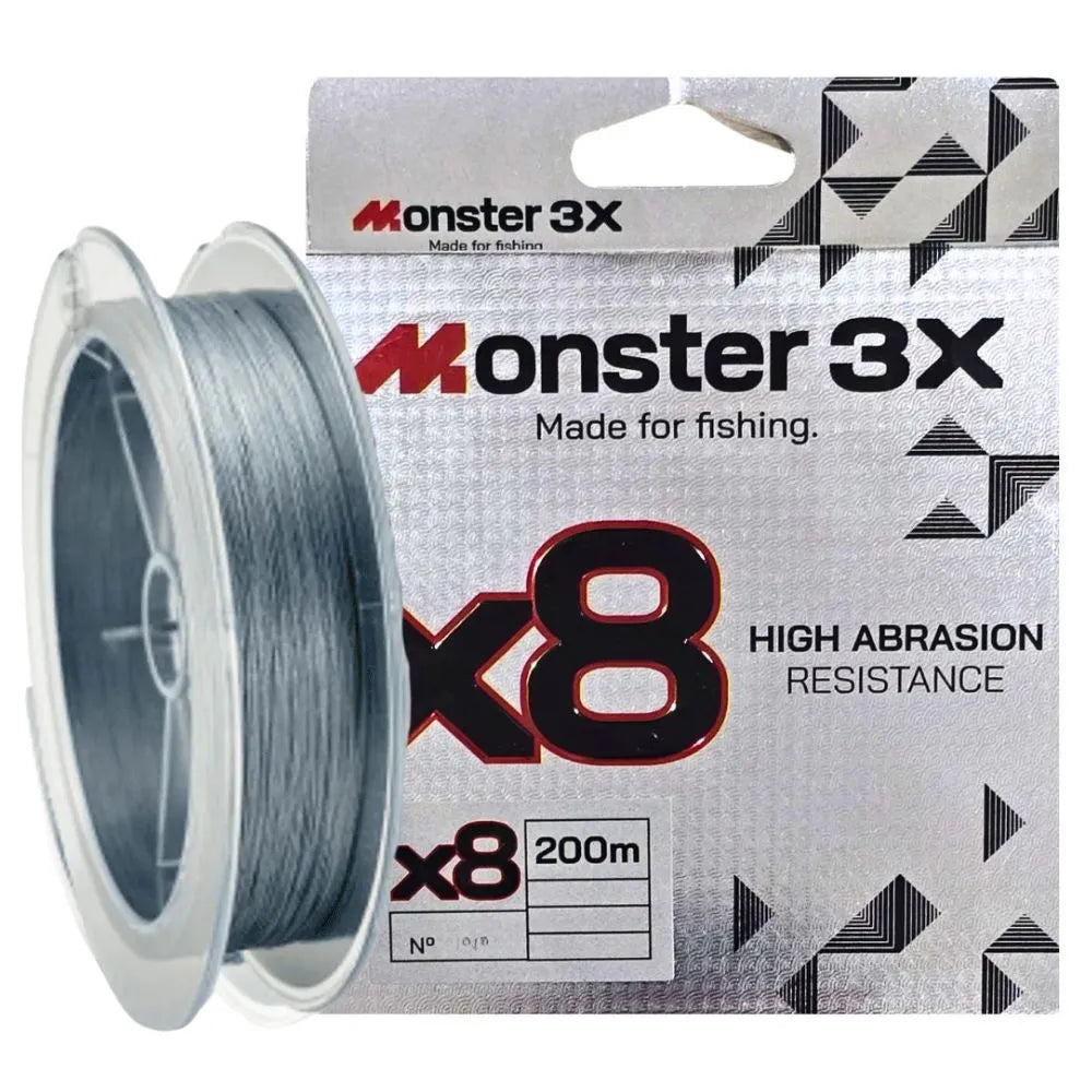 LINHA MONSTER MULT. 0.16 MM 15LB 200M 8X / MONSTER 3X