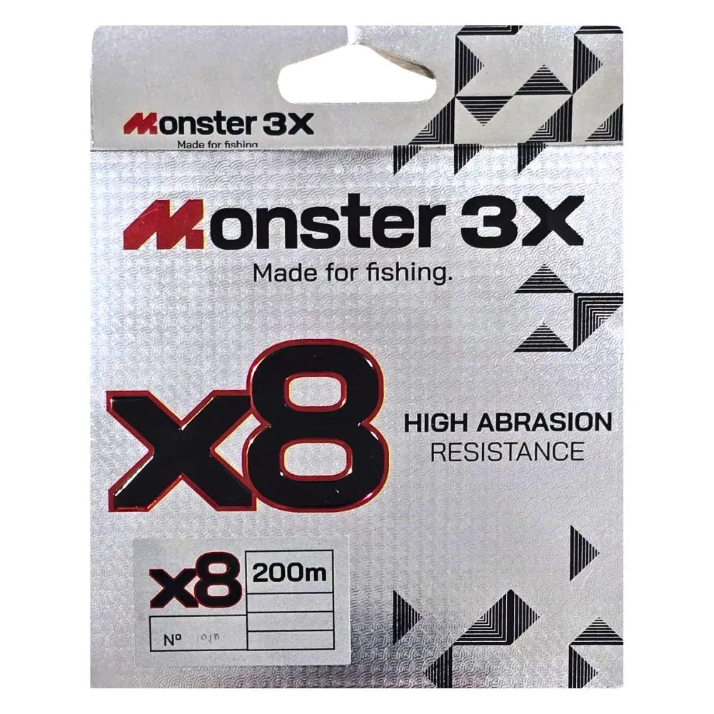LINHA MONSTER MULT. 0.16 MM 15LB 200M 8X / MONSTER 3X