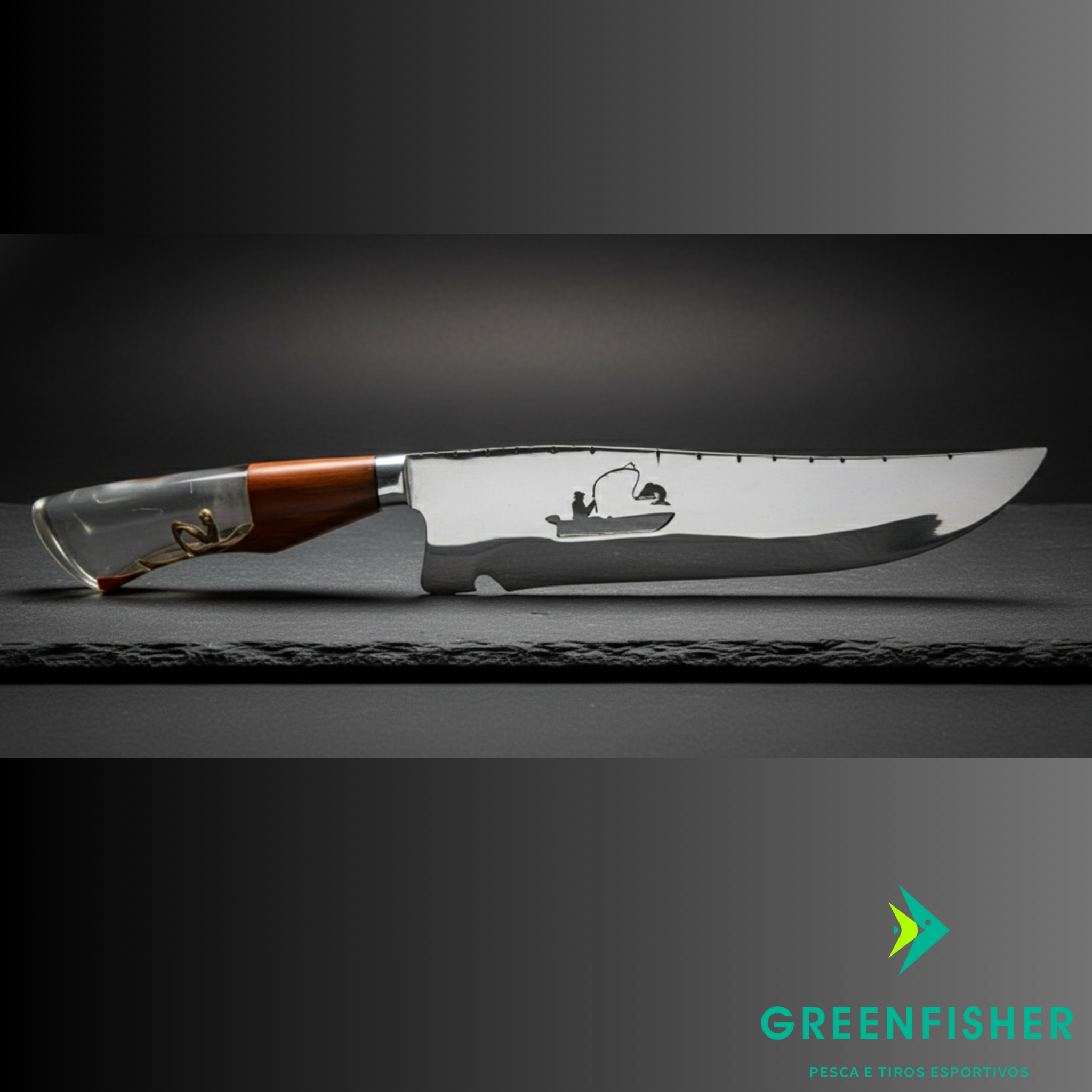 FACA ARTESANAL - DESENHO EXCLUSIVOS / GREENFISHER