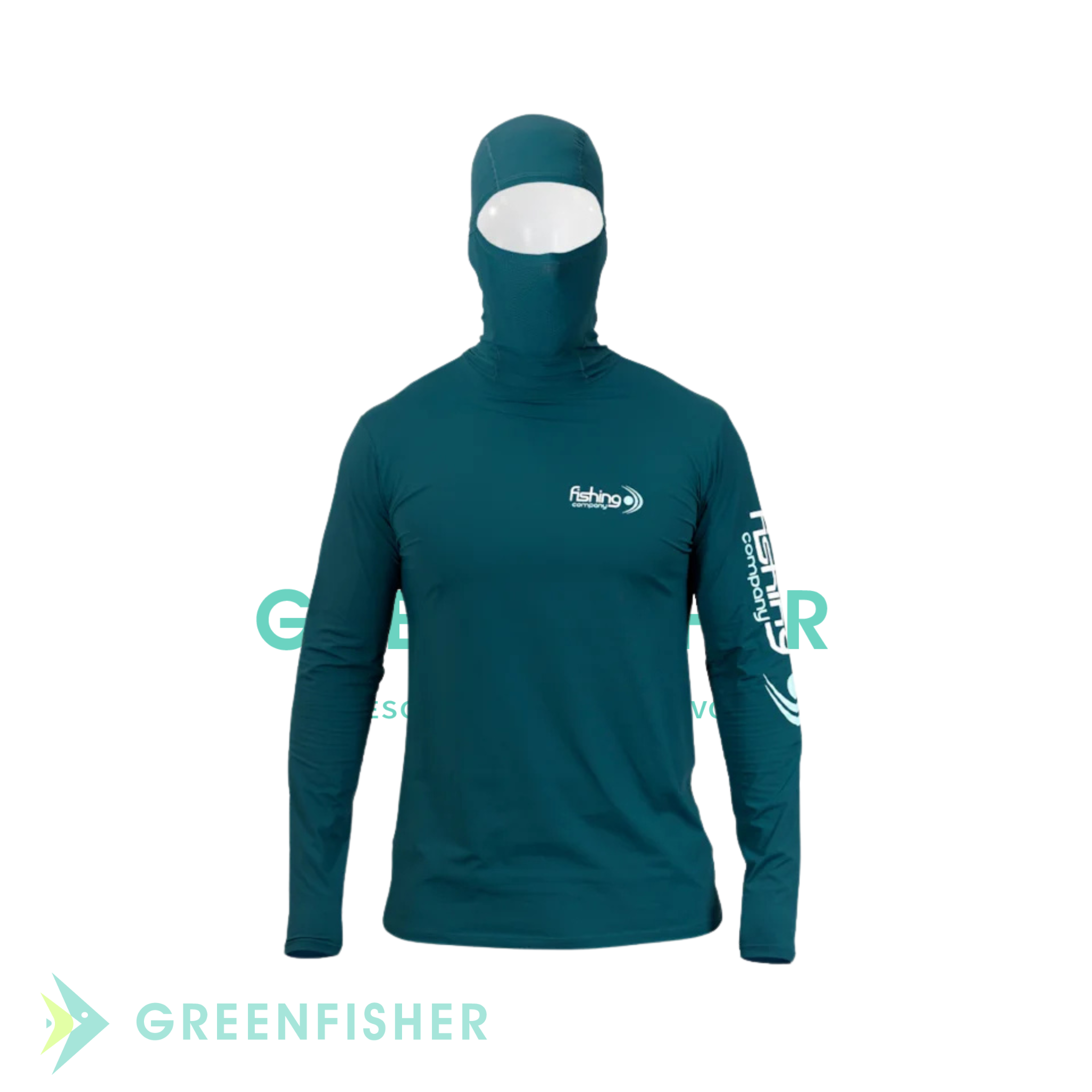 CAMISETA MASCULINA NINJA UPF 50+ PETRÓLEO / FISHING CO