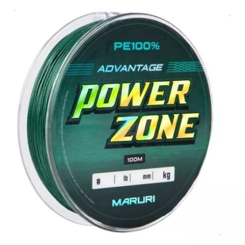 LINHA MULTI POWER ZONE 8X VERDE 40 LB 0,27MM - 100M / MARURI