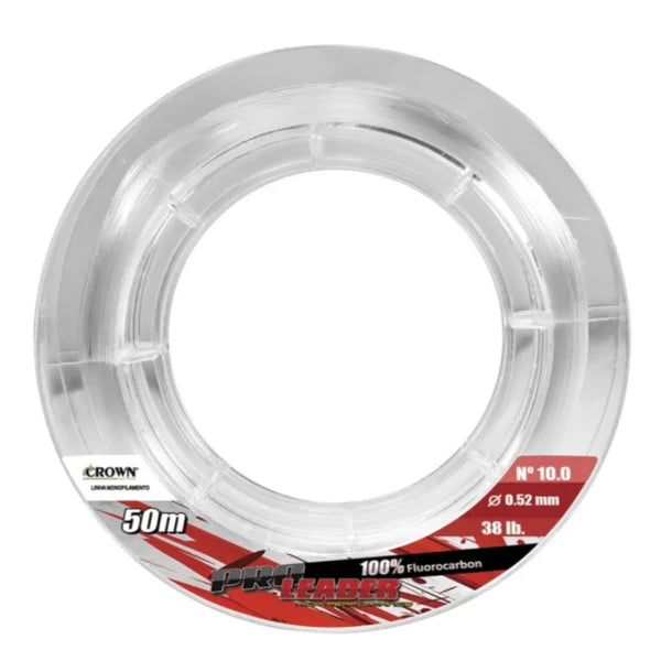 LEADER FLUOR PRO 0.40MM 25LB 50MT / CROWN