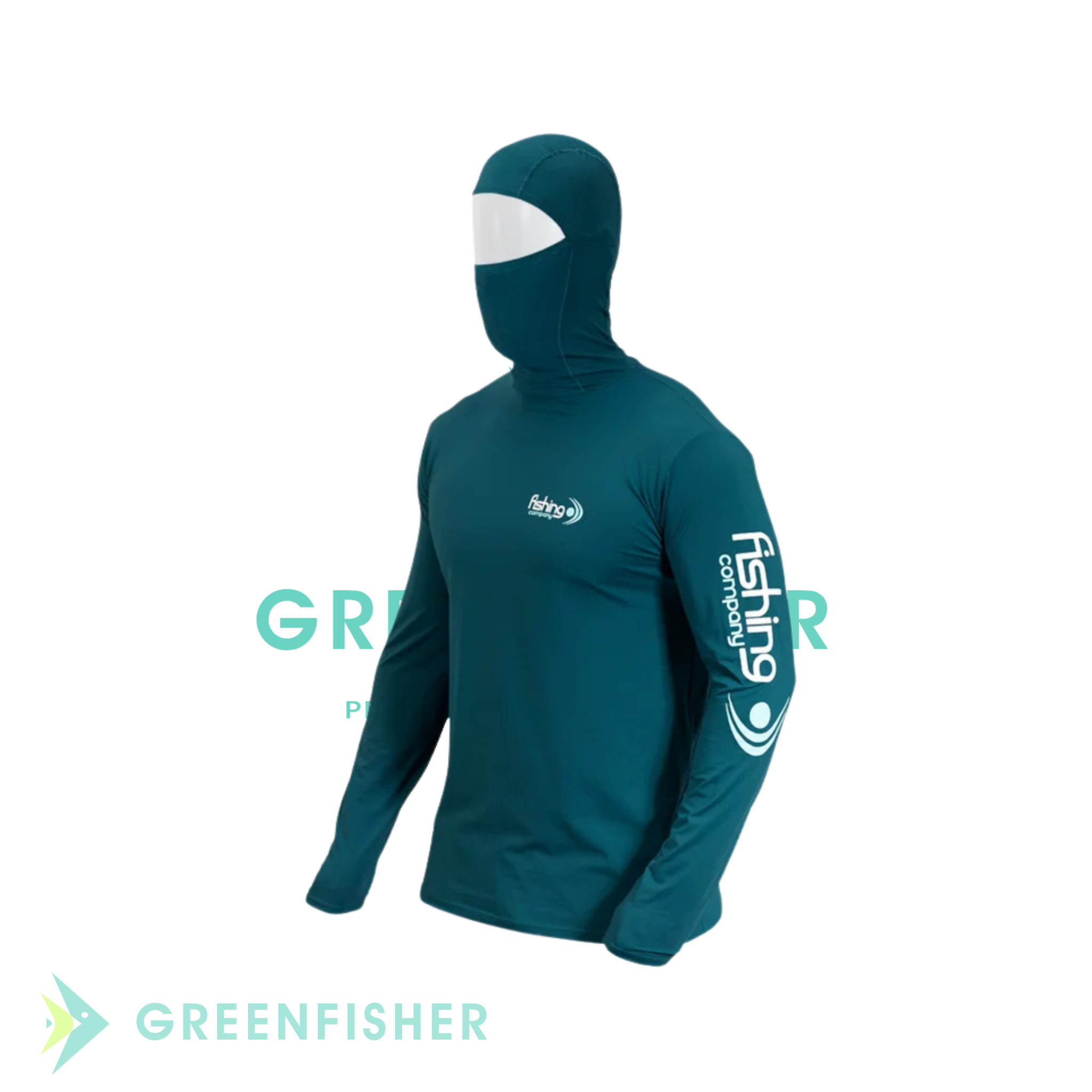 CAMISETA MASCULINA NINJA UPF 50+ PETRÓLEO / FISHING CO
