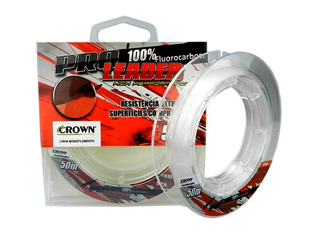 LEADER FLUOR PRO 0.40MM 25LB 50MT / CROWN