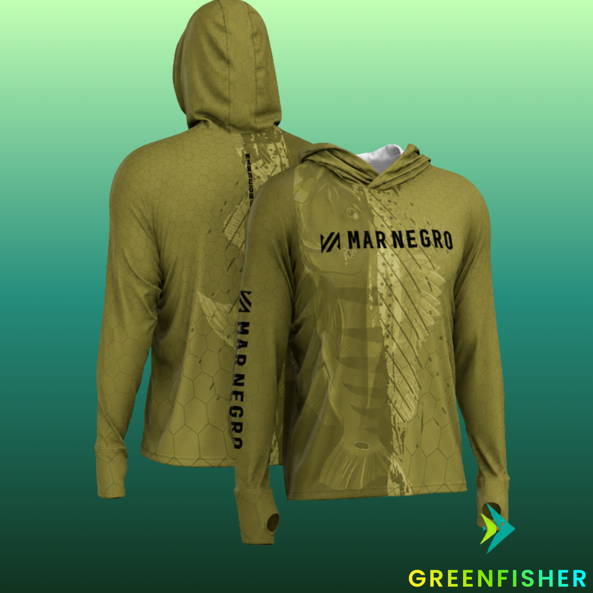 CAMISETA XPROTECTION TUCUNA ARMY - MASC / MAR NEGRO