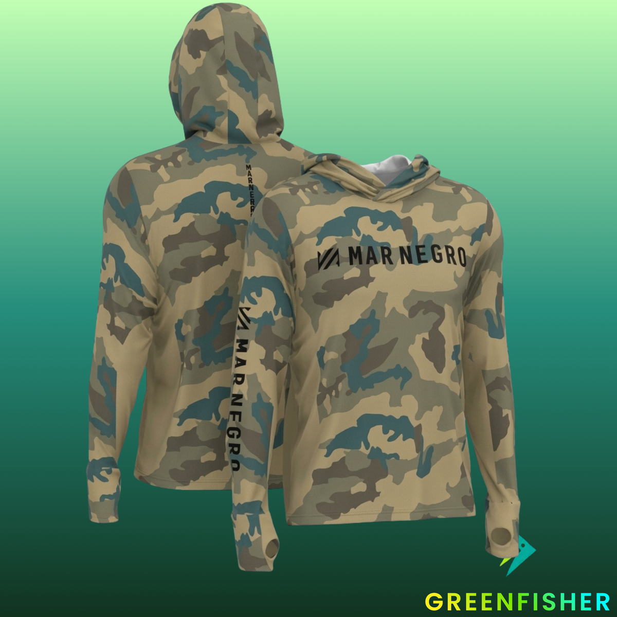 CAMISETA XPROTECTION CAMUFLADA - CAQUI MASC. / MAR NEGRO