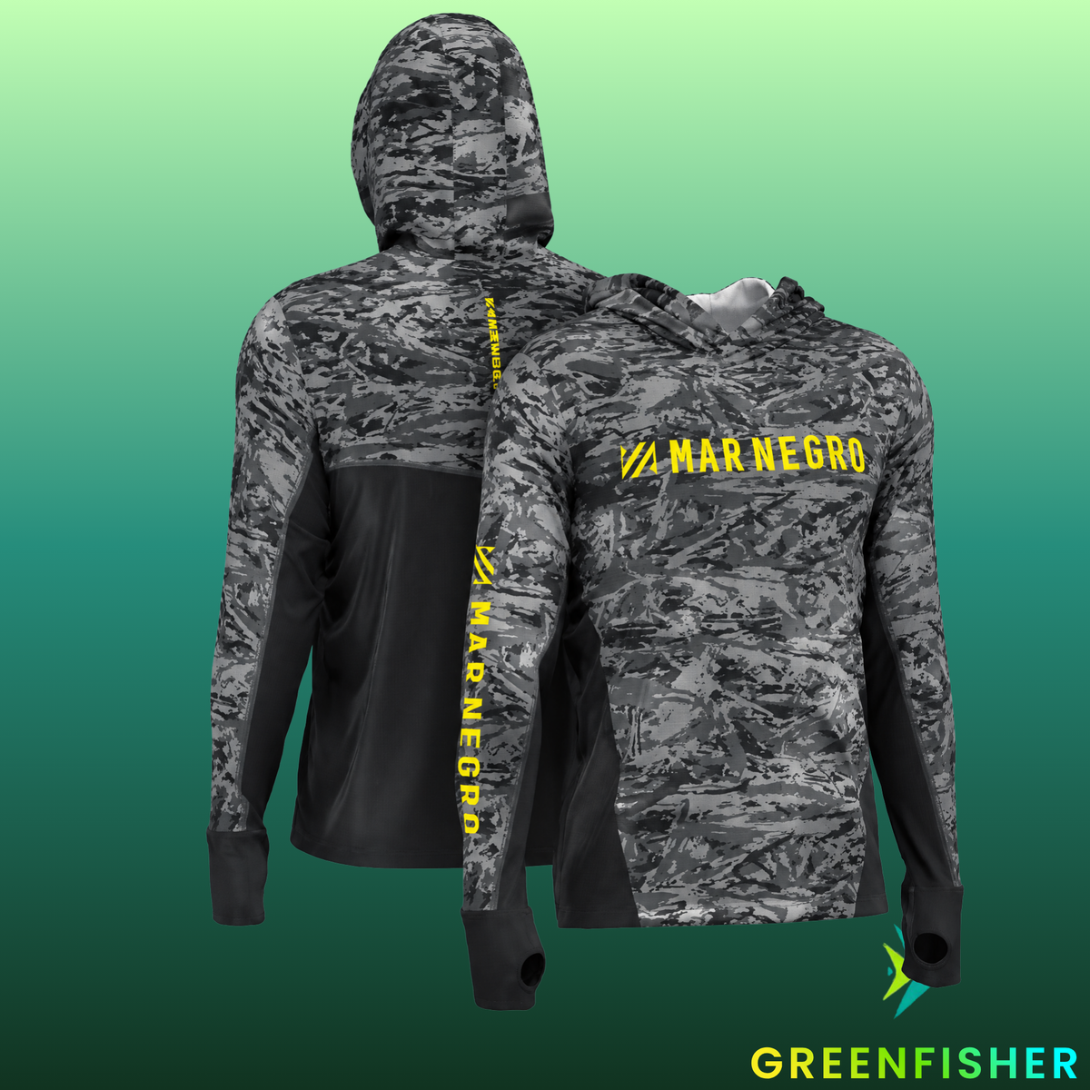 CAMISETA XPROTECTION CAMUFLADA - CHUMBO MASC. / MAR NEGRO