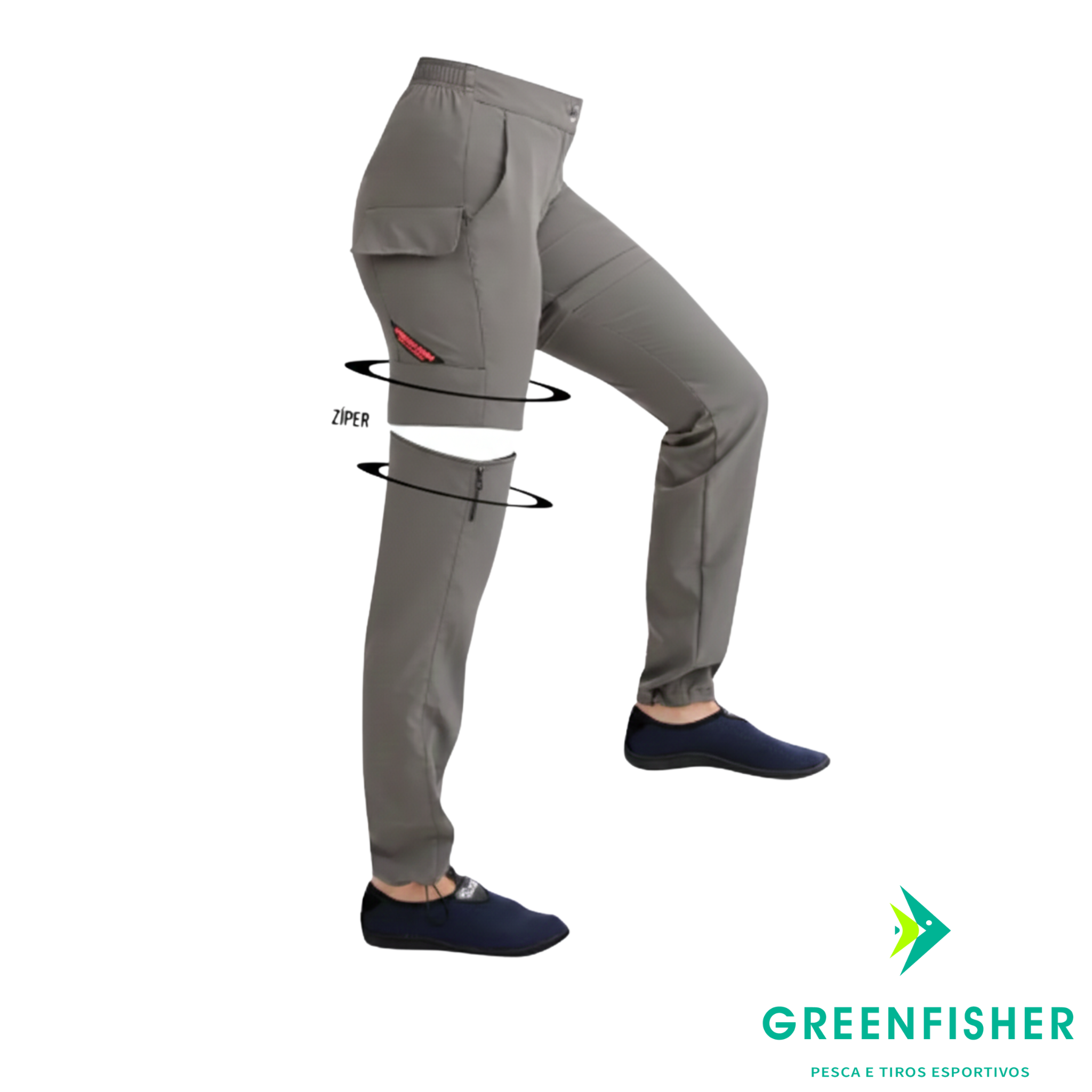 CALÇA BERMUDA COMBAT CHUMBO FEMININA / MAR NEGRO