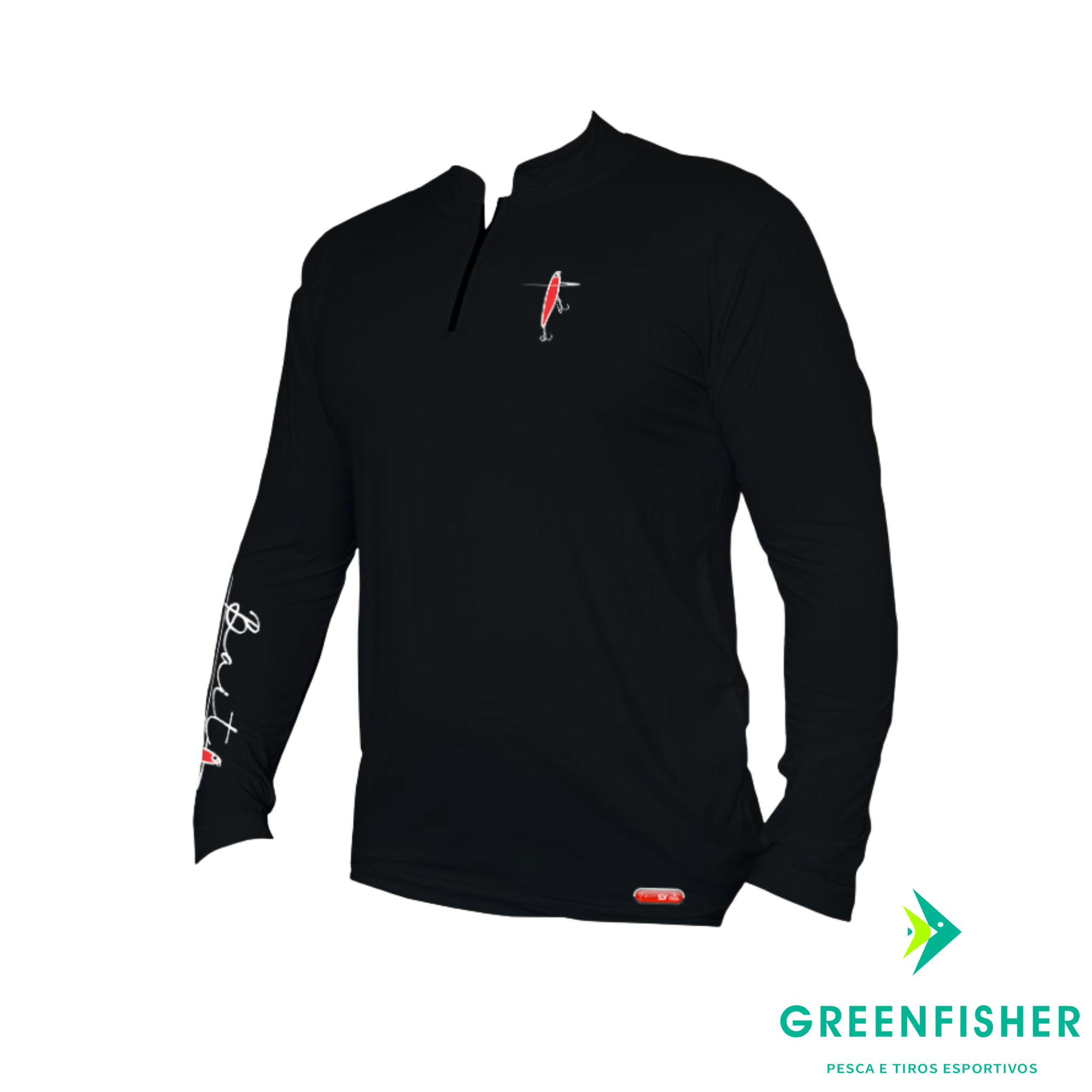 CAMISETA ICY CLASSIC PRETA / BAITFISHING