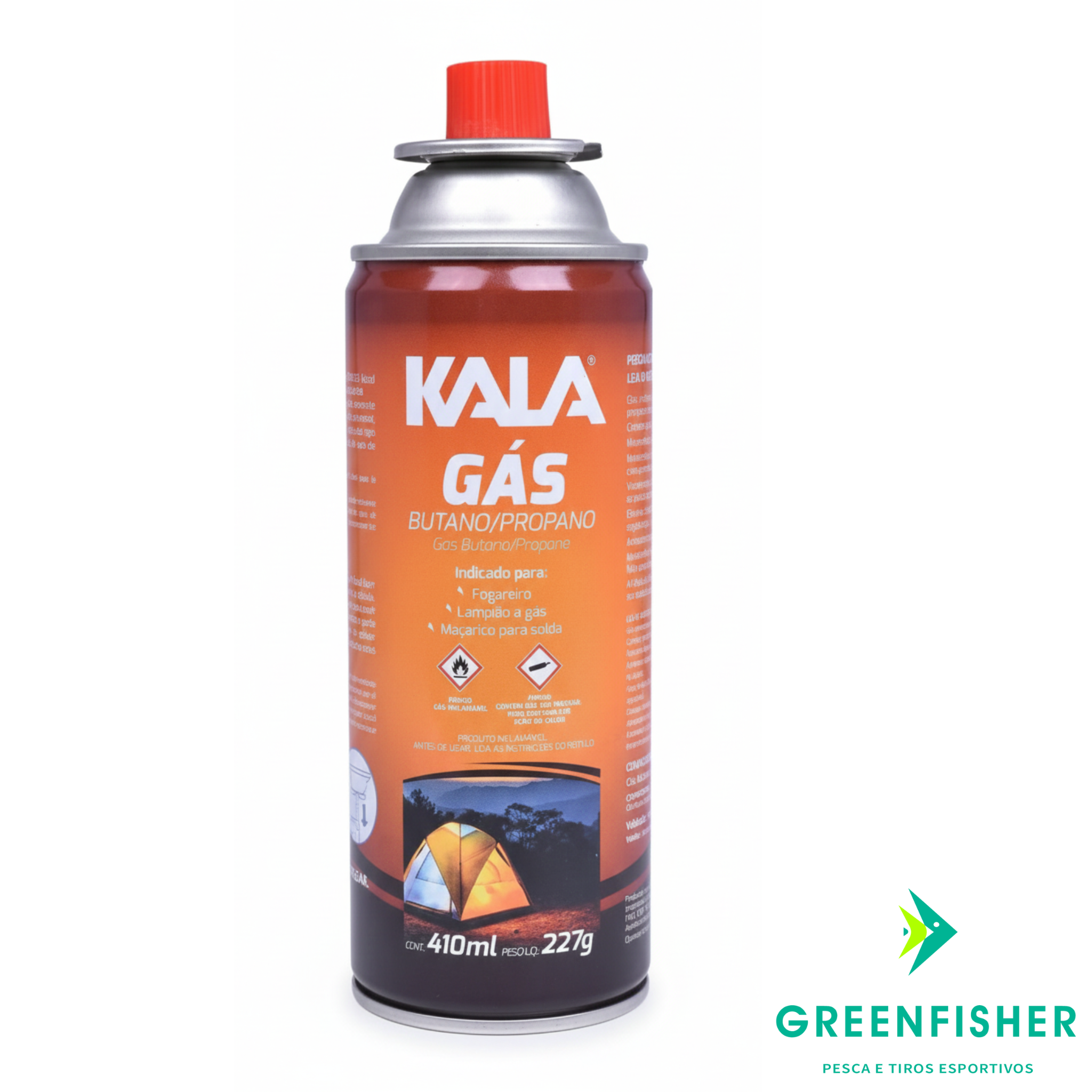 CARTUCHO DE GÁS BUTANO/PROPANO PARA MAÇARICO 227G 410ML / KALA