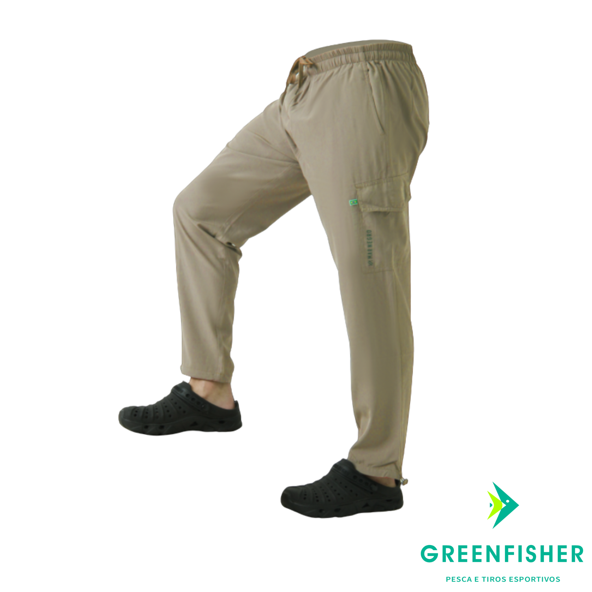 CALÇA FLEX CAQUI MASCULINA / MAR NEGRO