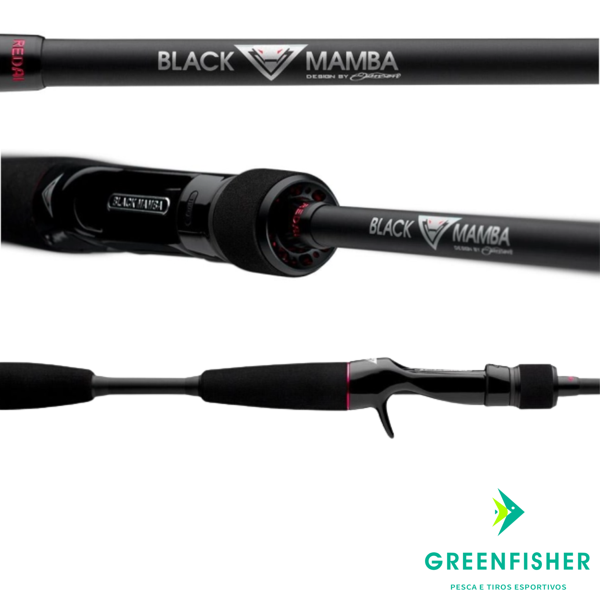 VARA BLACK MAMBA - CARRETILHA / REDAI