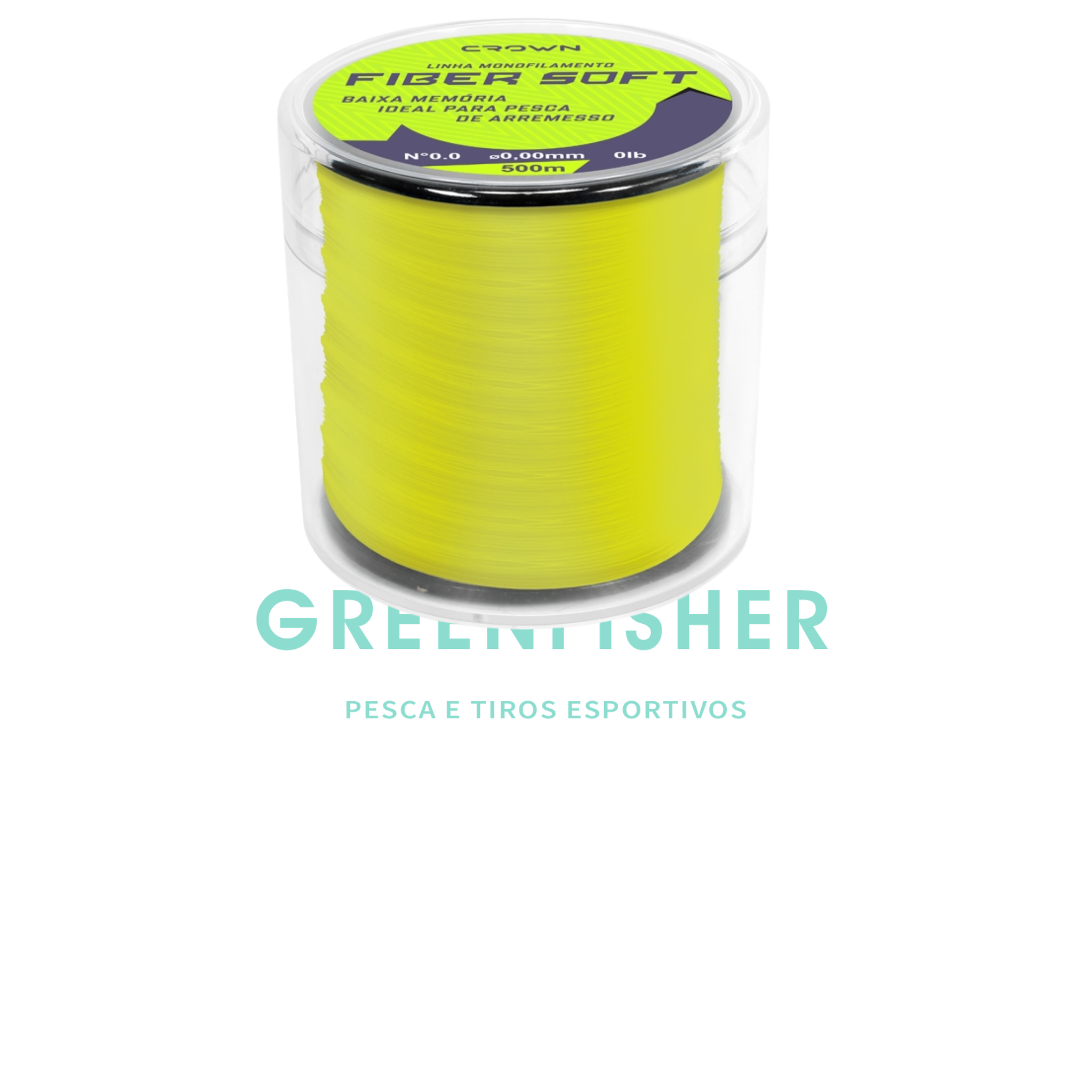 LINHA MONO FIBER SOFT 27LB 0,37MM 500MT / CROWN