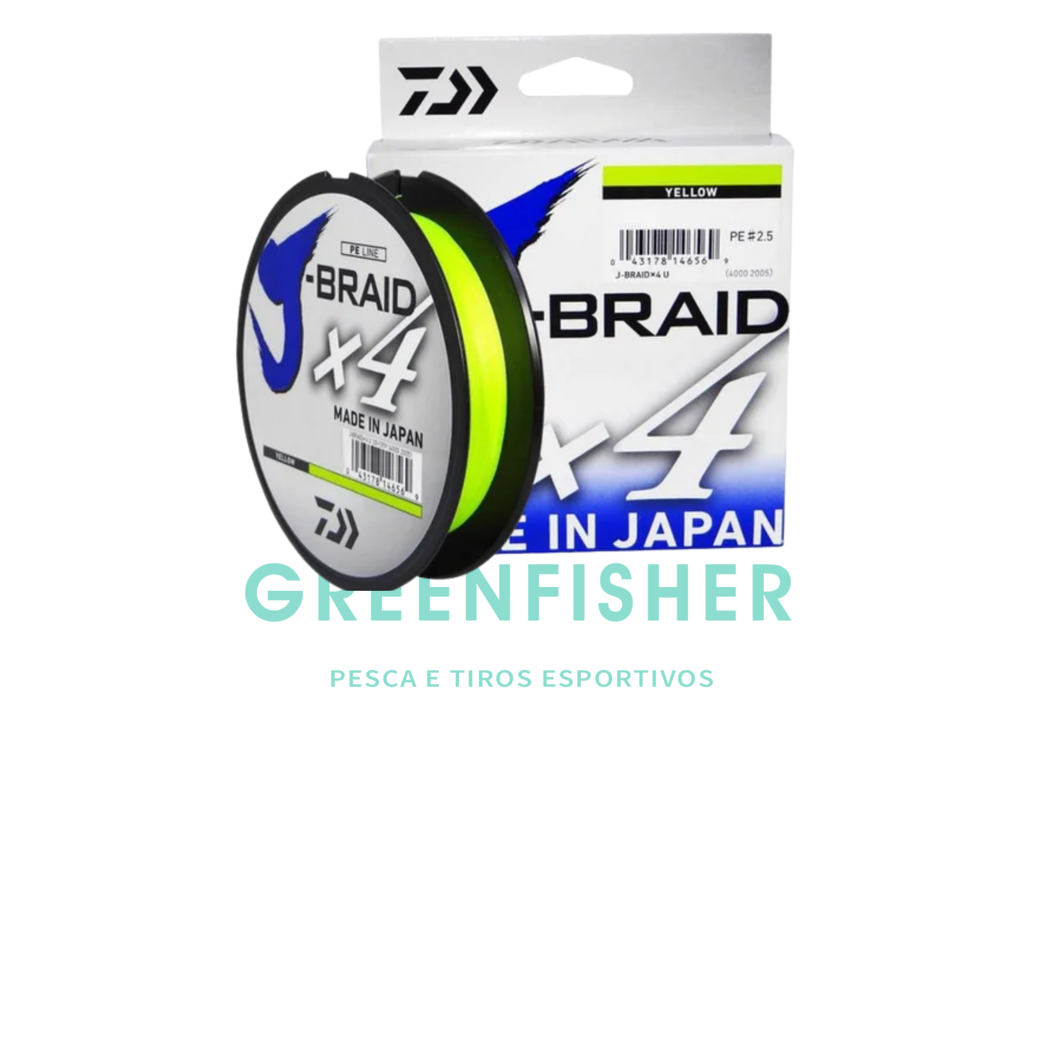 LINHA J-BRAID X4U MULTIFILAMNETO YELLOW - 135M / DAIWA