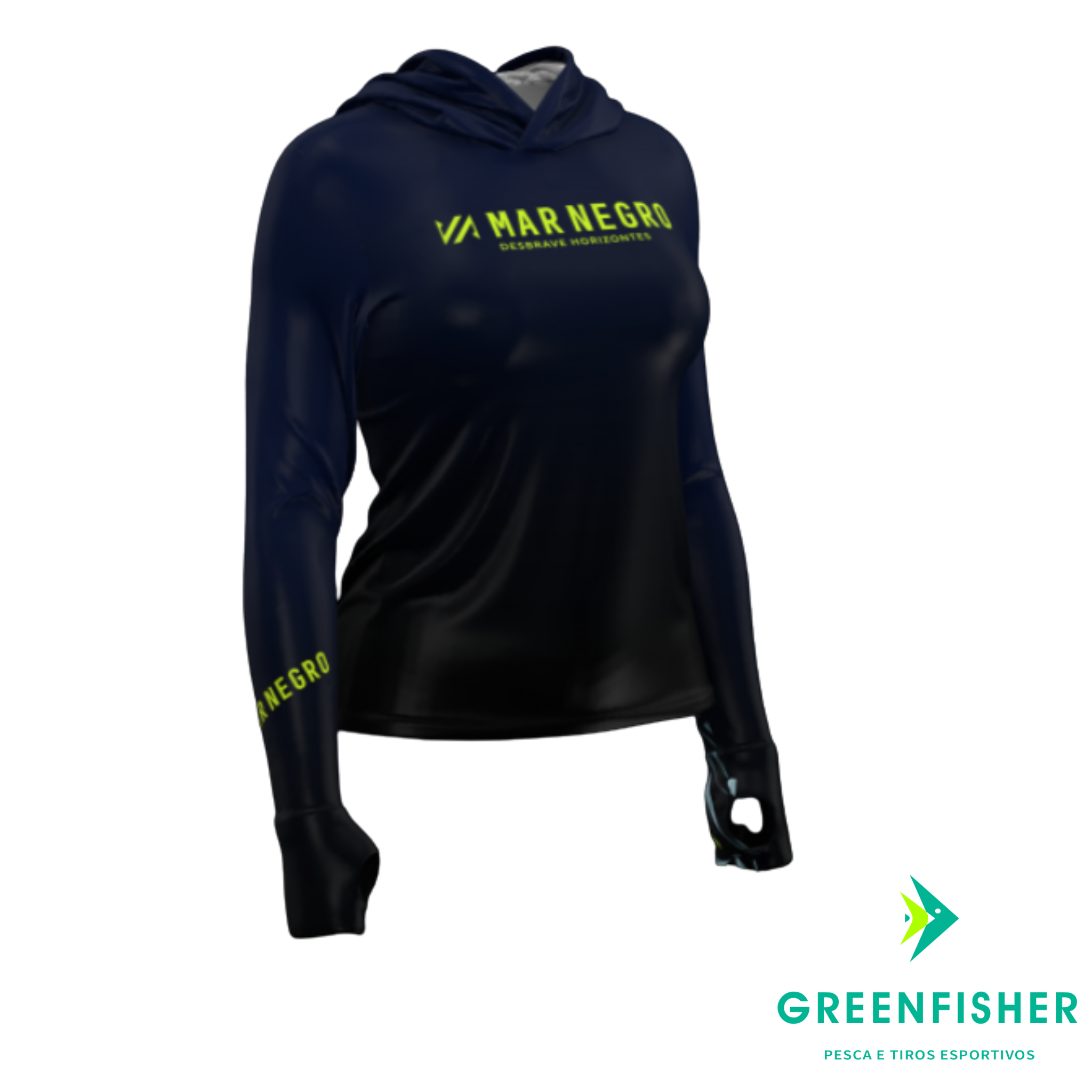 CAMISETA XPROTECTION CARDUME - FEMININA / MAR NEGRO