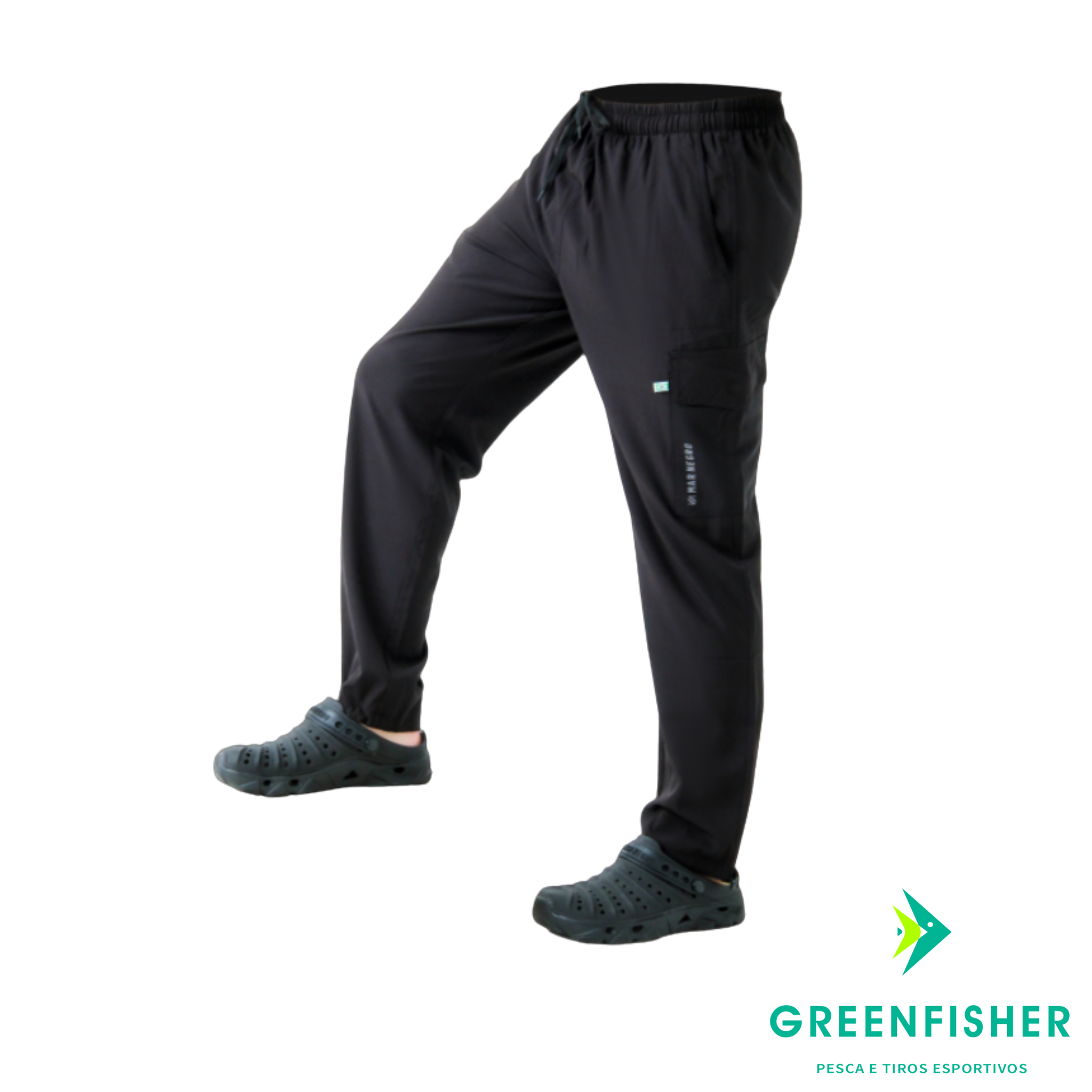CALÇA FLEX PRETA MASCULINA / MAR NEGRO