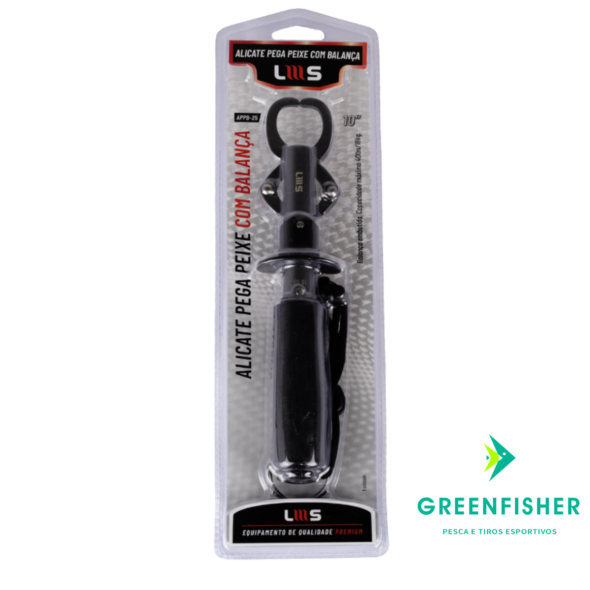 ALICATE PEGA PEIXE COM BALANÇA 10" / LUMIS