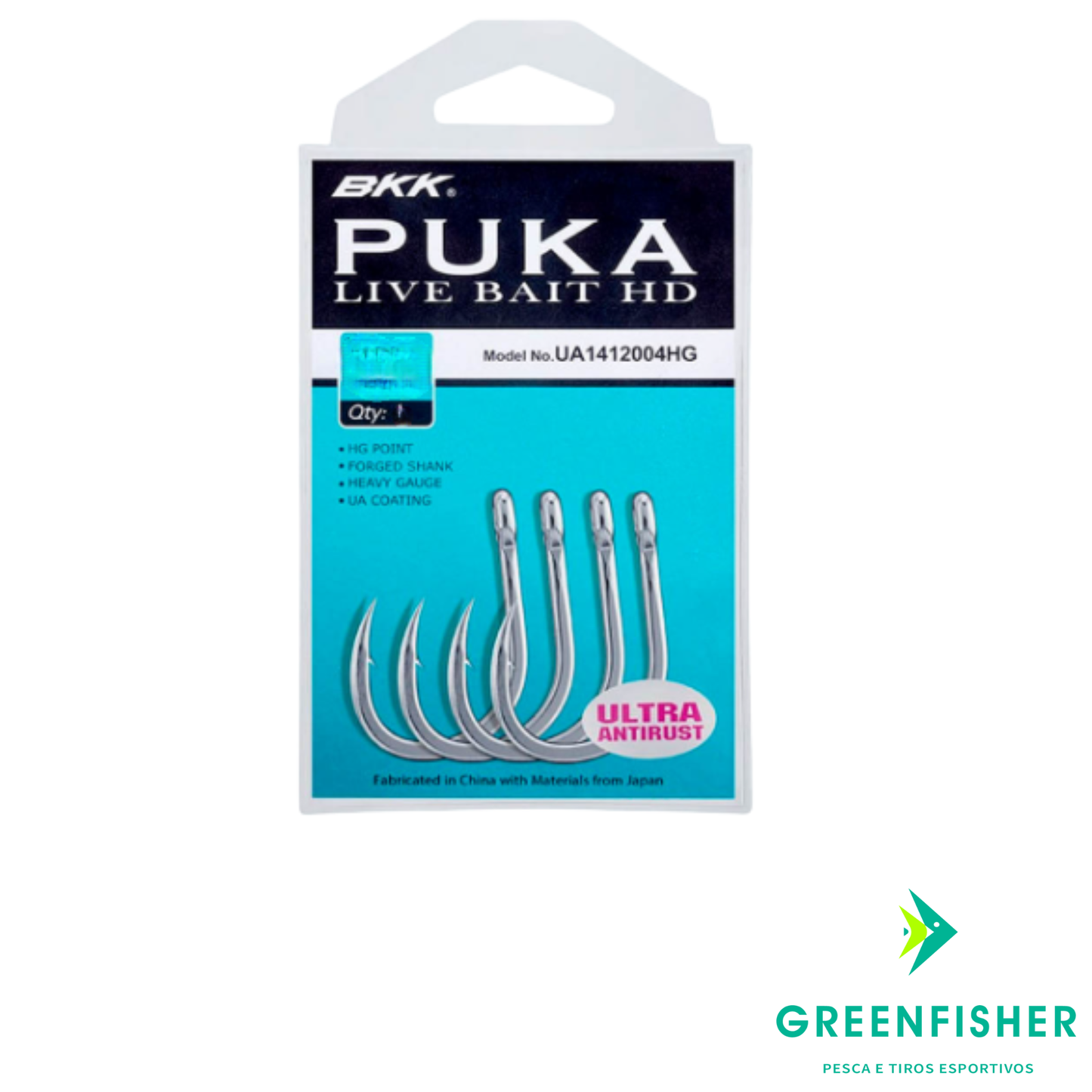 ANZOL PUKA LIVEBAIT HD N10/0 - C/3UN / BKK