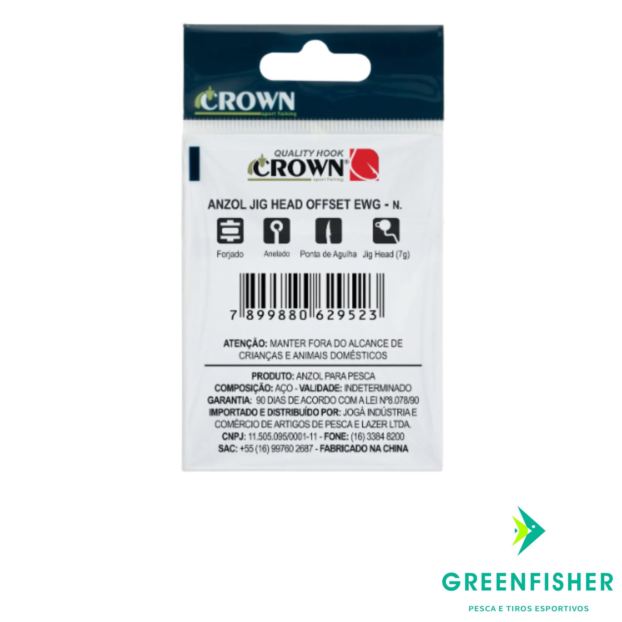 ANZOL JIG HEAD OFFSET EWG / CROWN