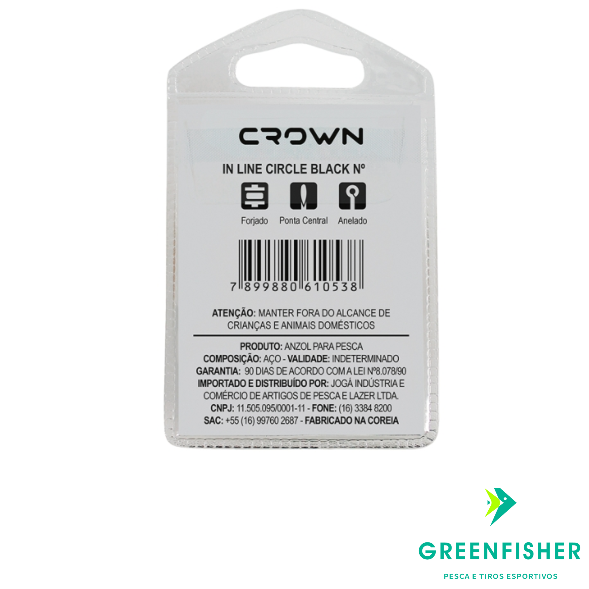 ANZOL IN LINE CIRCLE BLACK / CROWN