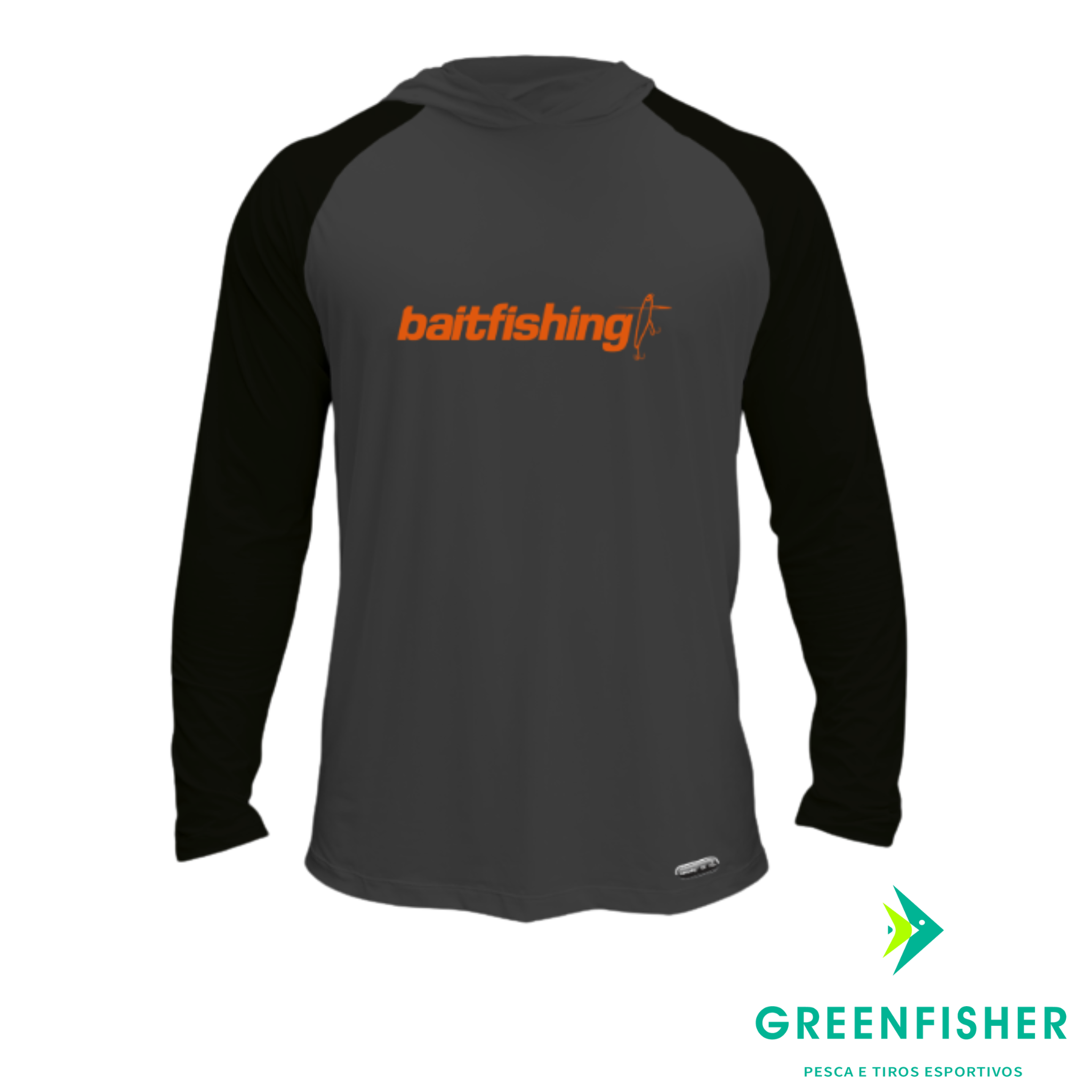 CAMISETA ICY BAIT HOODIE - CAMO LARANJA / BAITFISHING