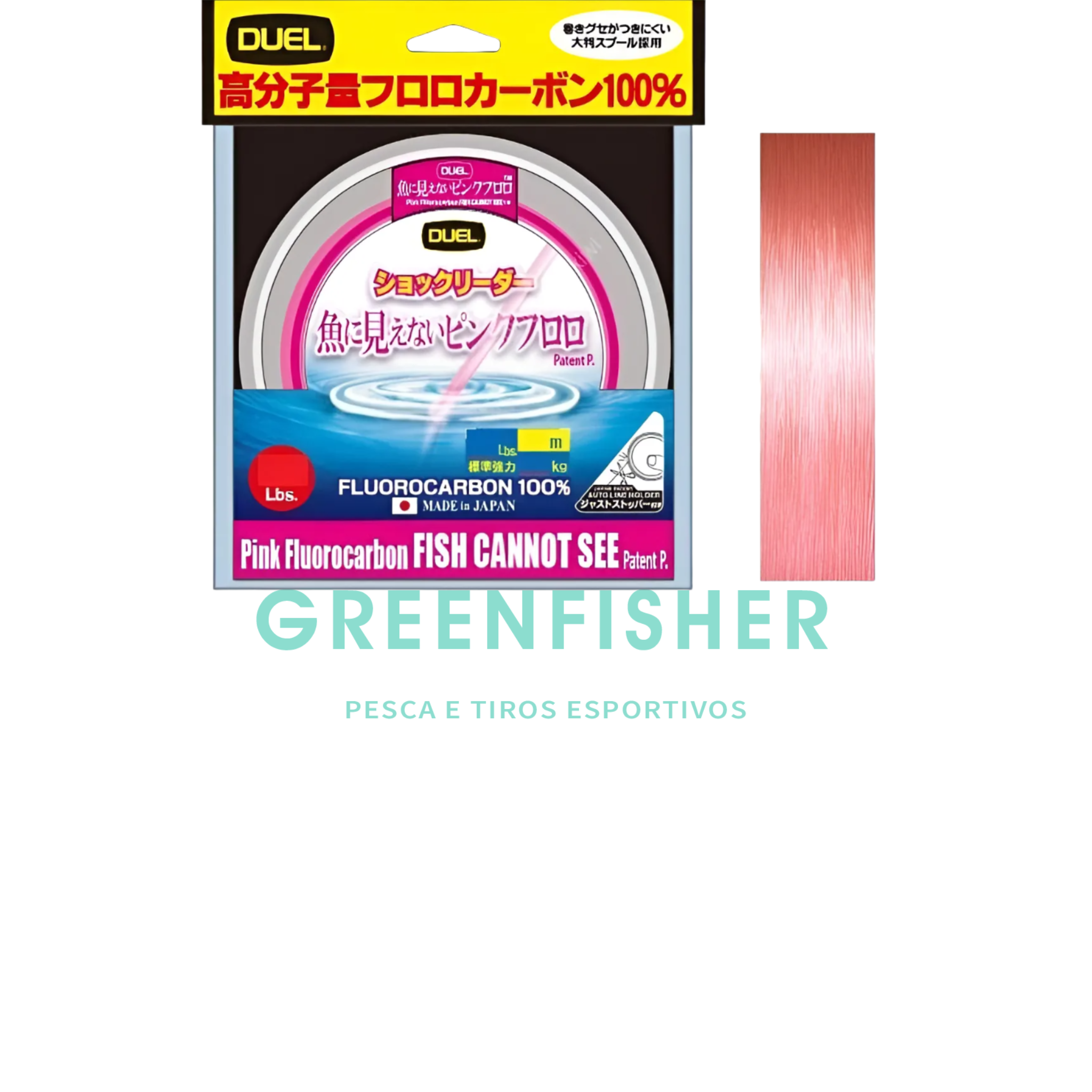 LINHA PINK FLUOROCARBON - 50M / DUEL