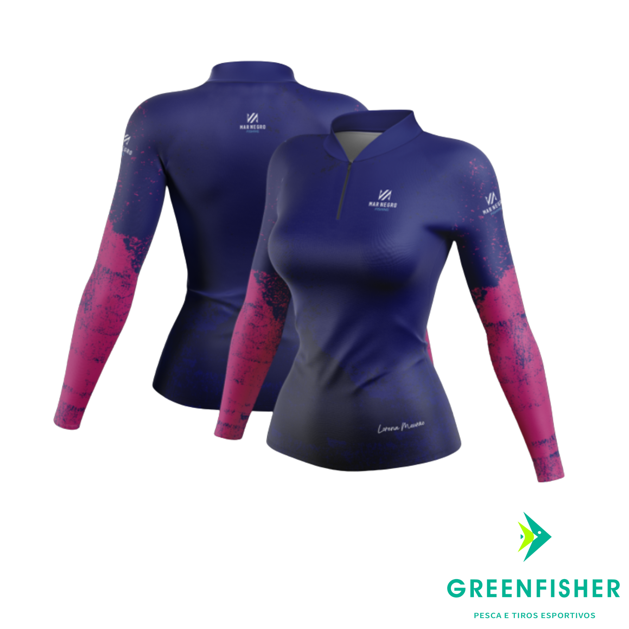 CAMISETA LO MOURÃO - PREMIUM FEMININA / MAR NEGRO