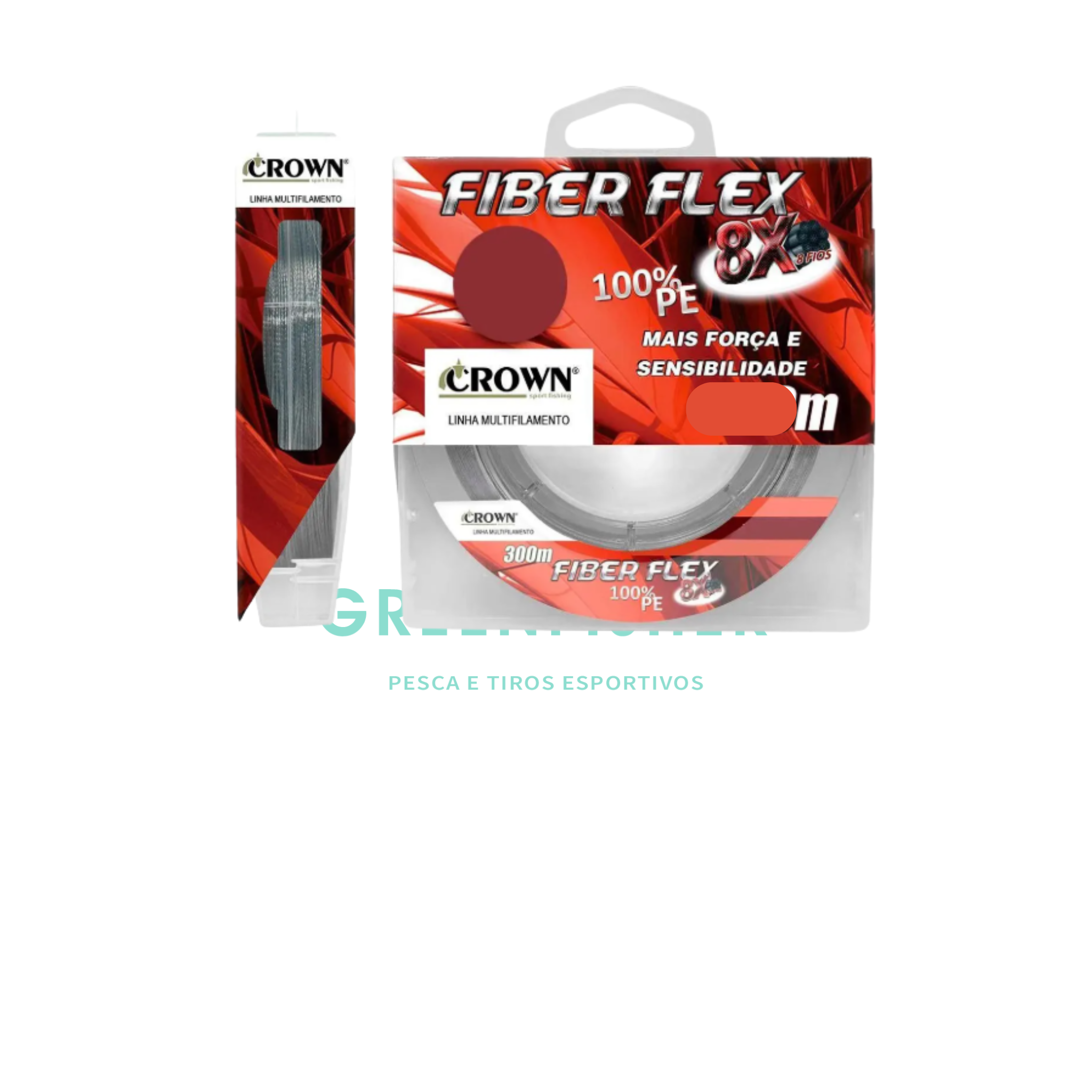 LINHA MULT FIBER FLEX 8X CINZA 100LB 0.50MM - 100M / CROWN