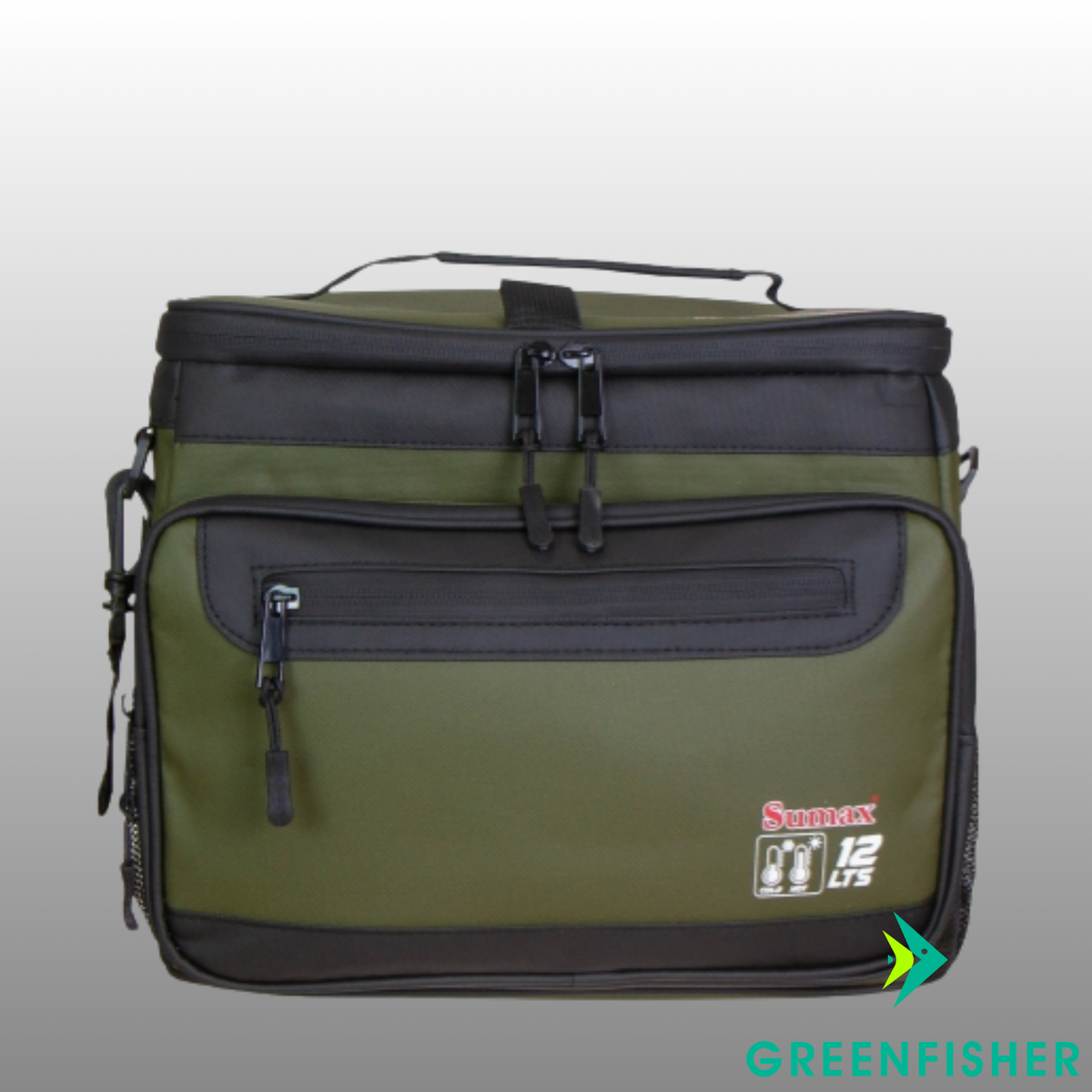 BOLSA TÉRMICA SM-2201-V 12L - COR VERDE / SUMAX