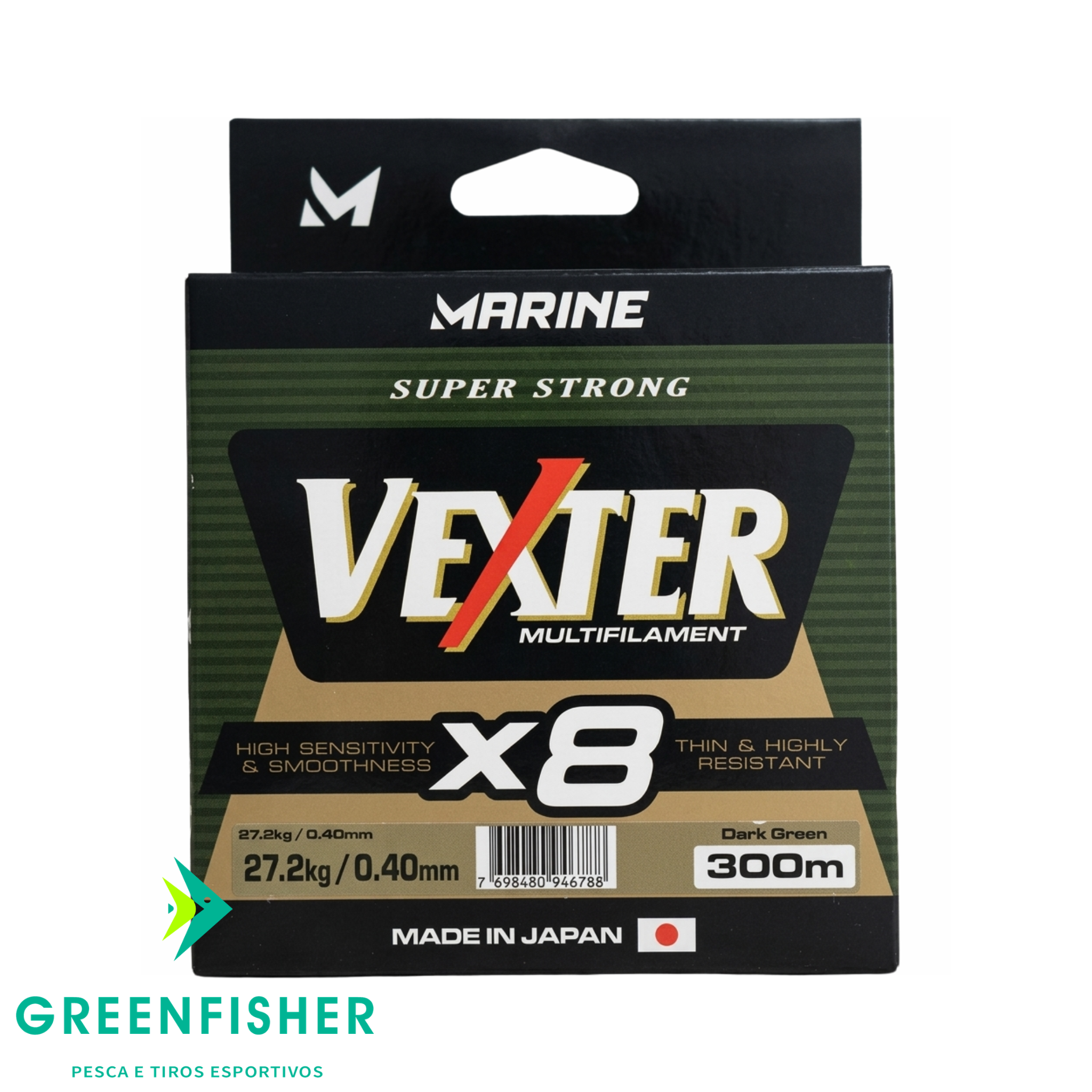 LINHA MULTIFILAMENTO VEXTER 8X SP STRONG - 150M / MARINE SPORTS