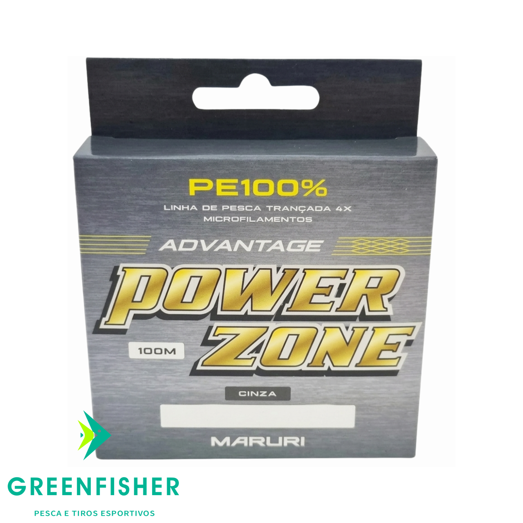 LINHA MULTIFILAMENTO POWER ZONE 4X CINZA - 100M / MARURI