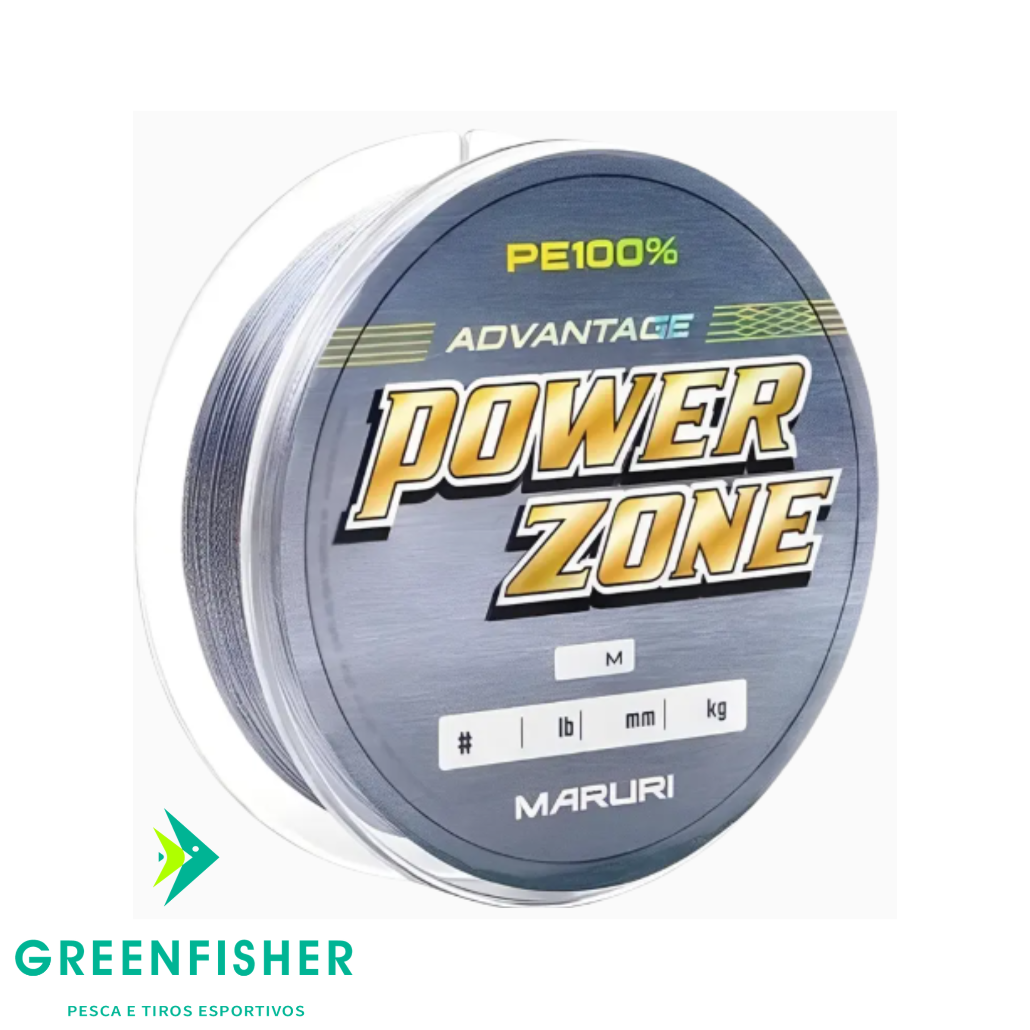 LINHA MULTIFILAMENTO POWER ZONE 4X CINZA - 100M / MARURI
