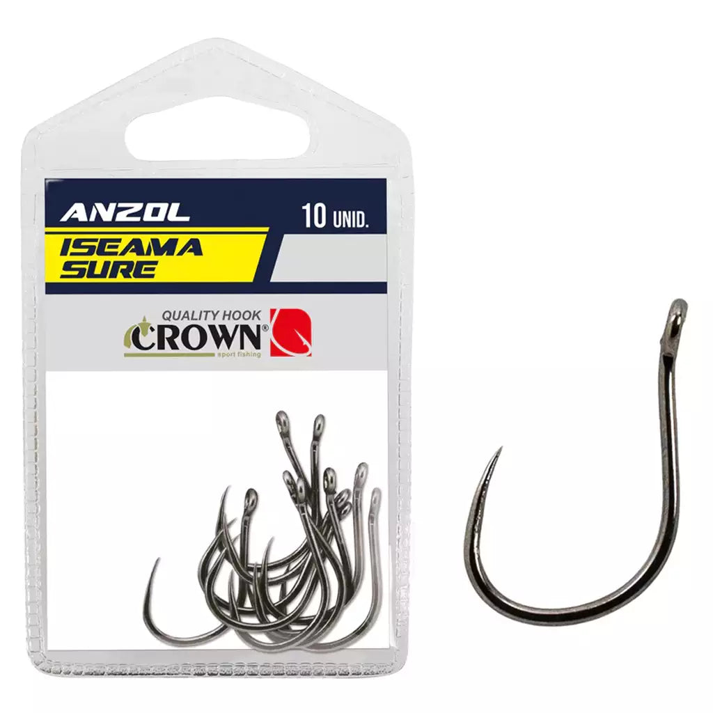 ANZOL ISEAMA SURE BLACK N12 C/10UN / CROWN