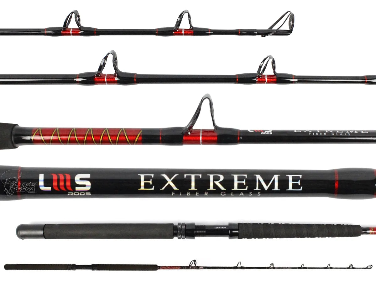 VARA EXTREME 6'0 100-200LB 1,80M CARRETILHA / LUMIS